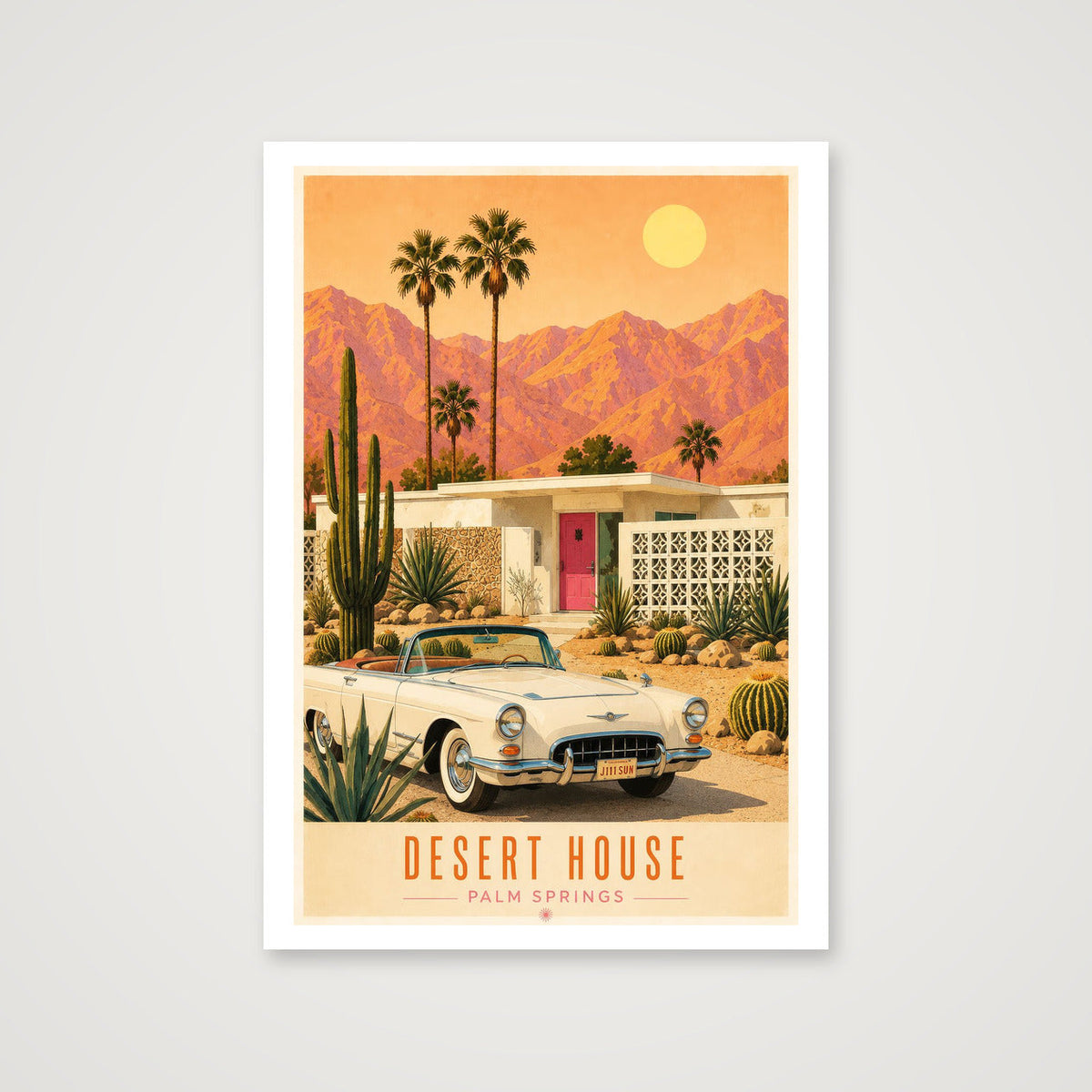 Desert House — Palm Springs — 70×100cm, 28×39" Print only