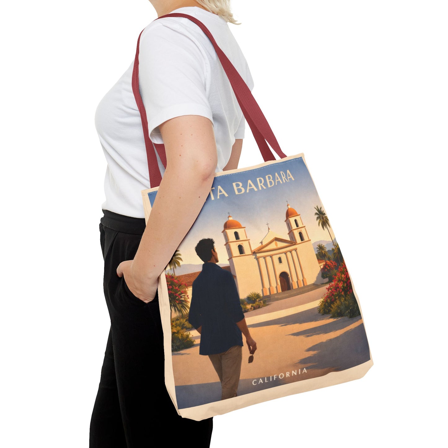 Santa Barbara Vintage Travel Tote Bag