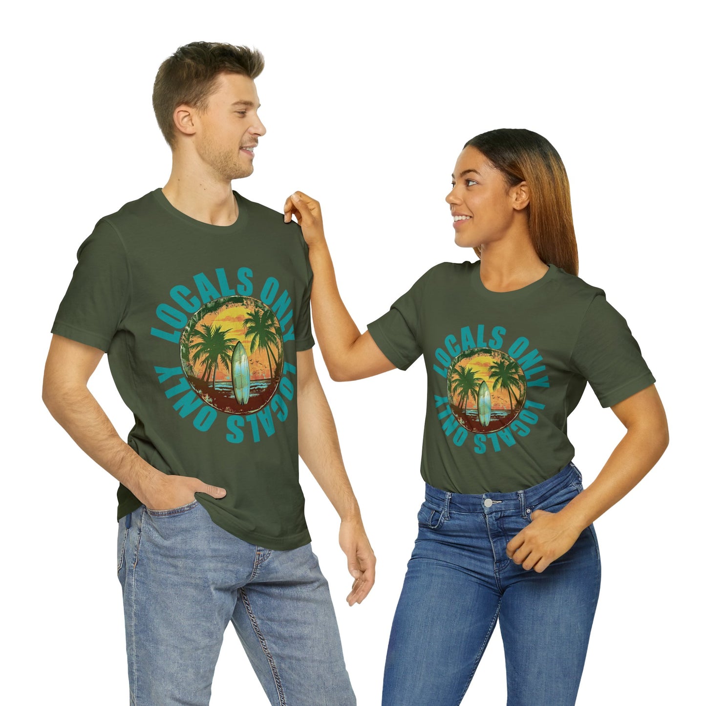Locals Only stamp Unisex Jersey Short Sleeve Tee