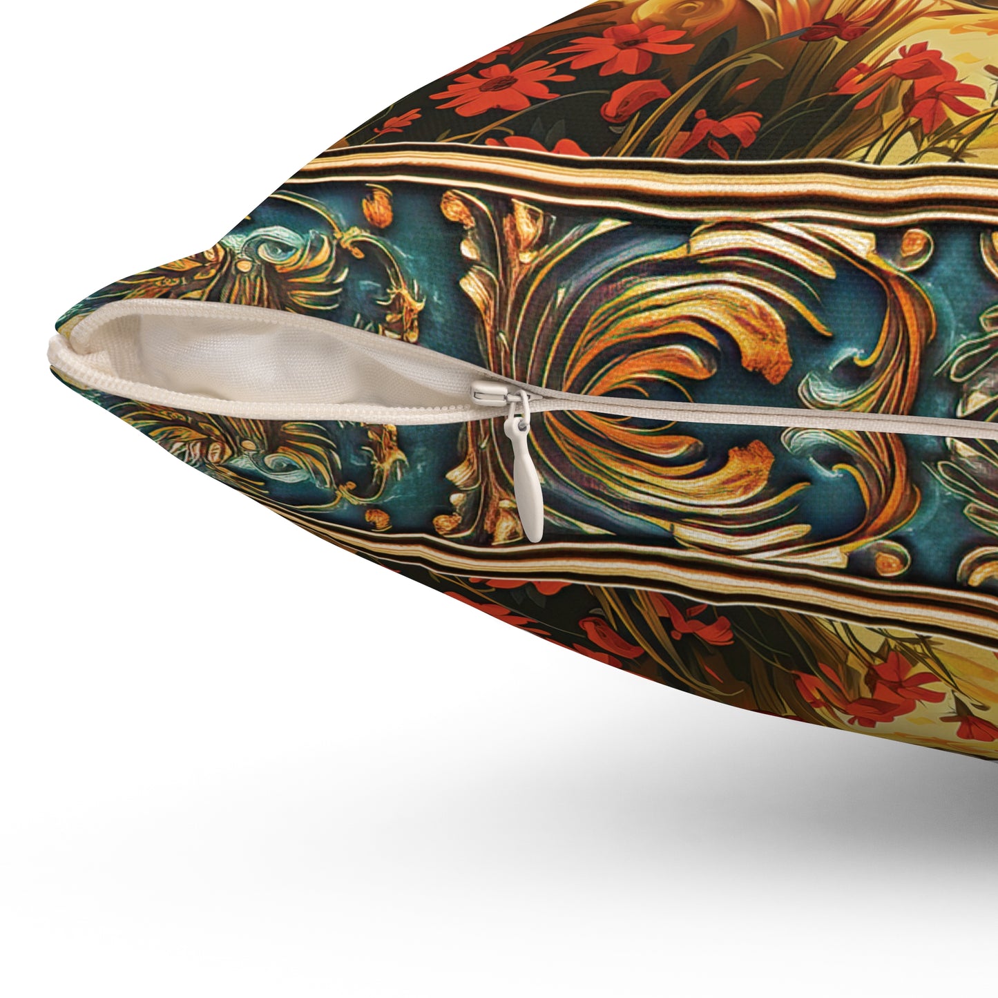 White Horse Square Pillow