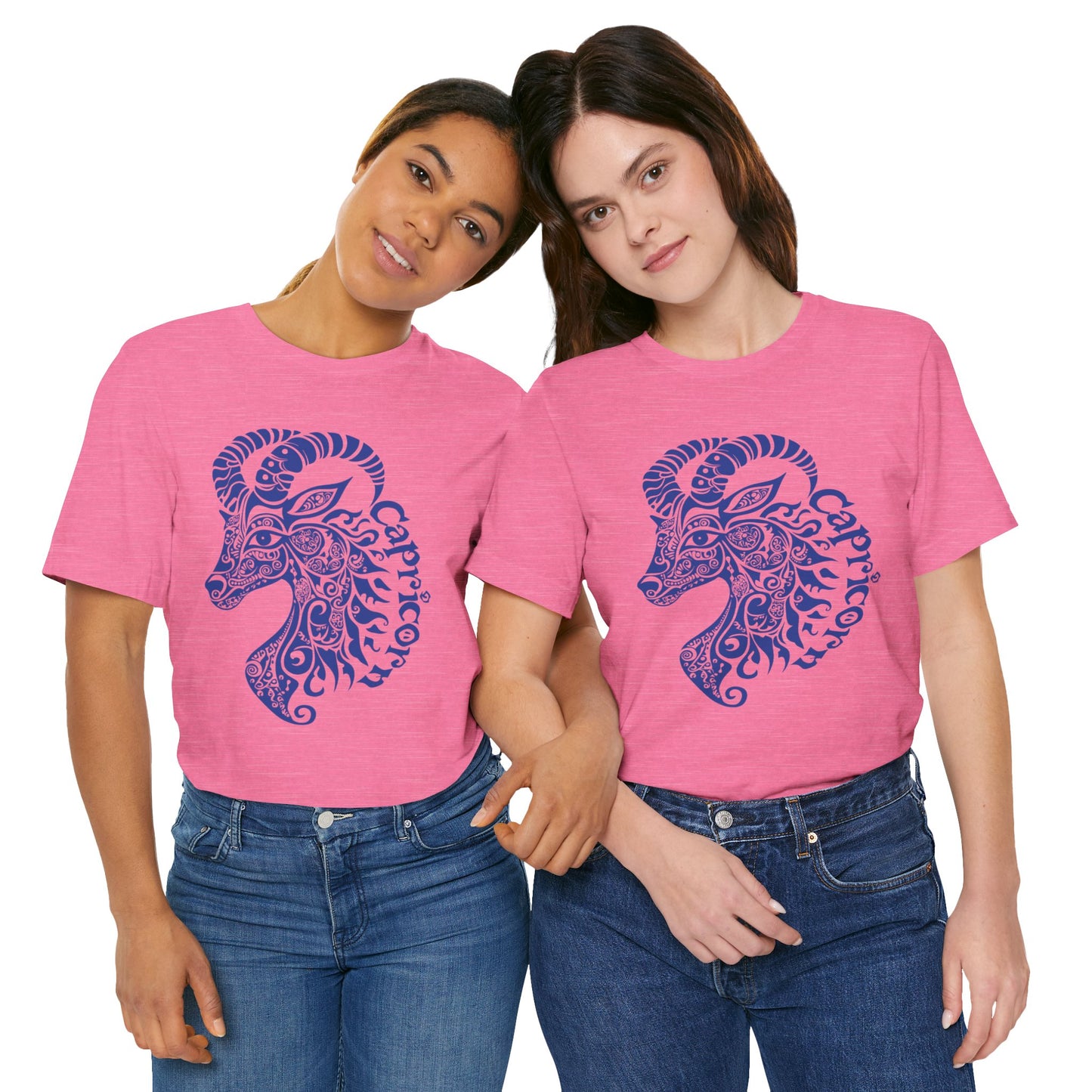 Capricorn blue graphic Unisex Jersey Short Sleeve Tee