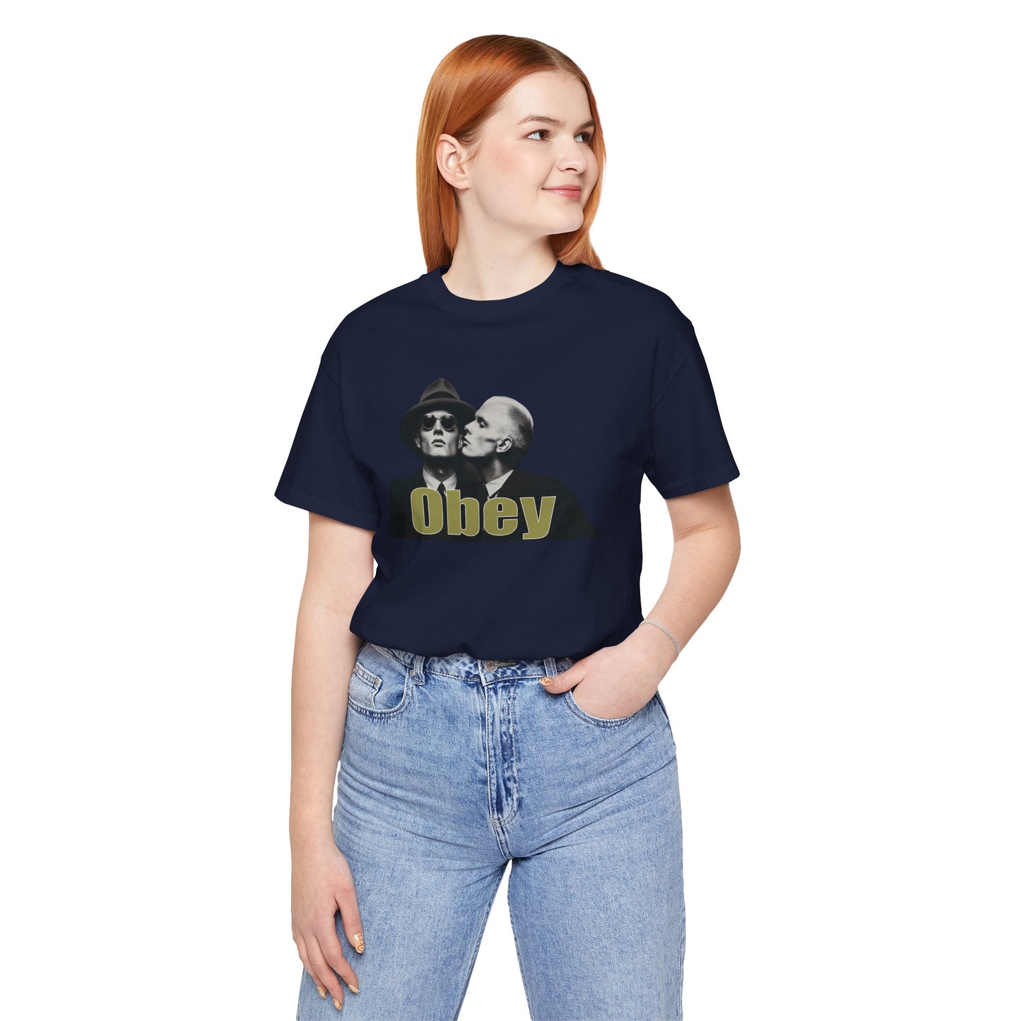 Obey Graphic Tee — Retro Provocative Streetwear T-Shirt, authority commentary shirt