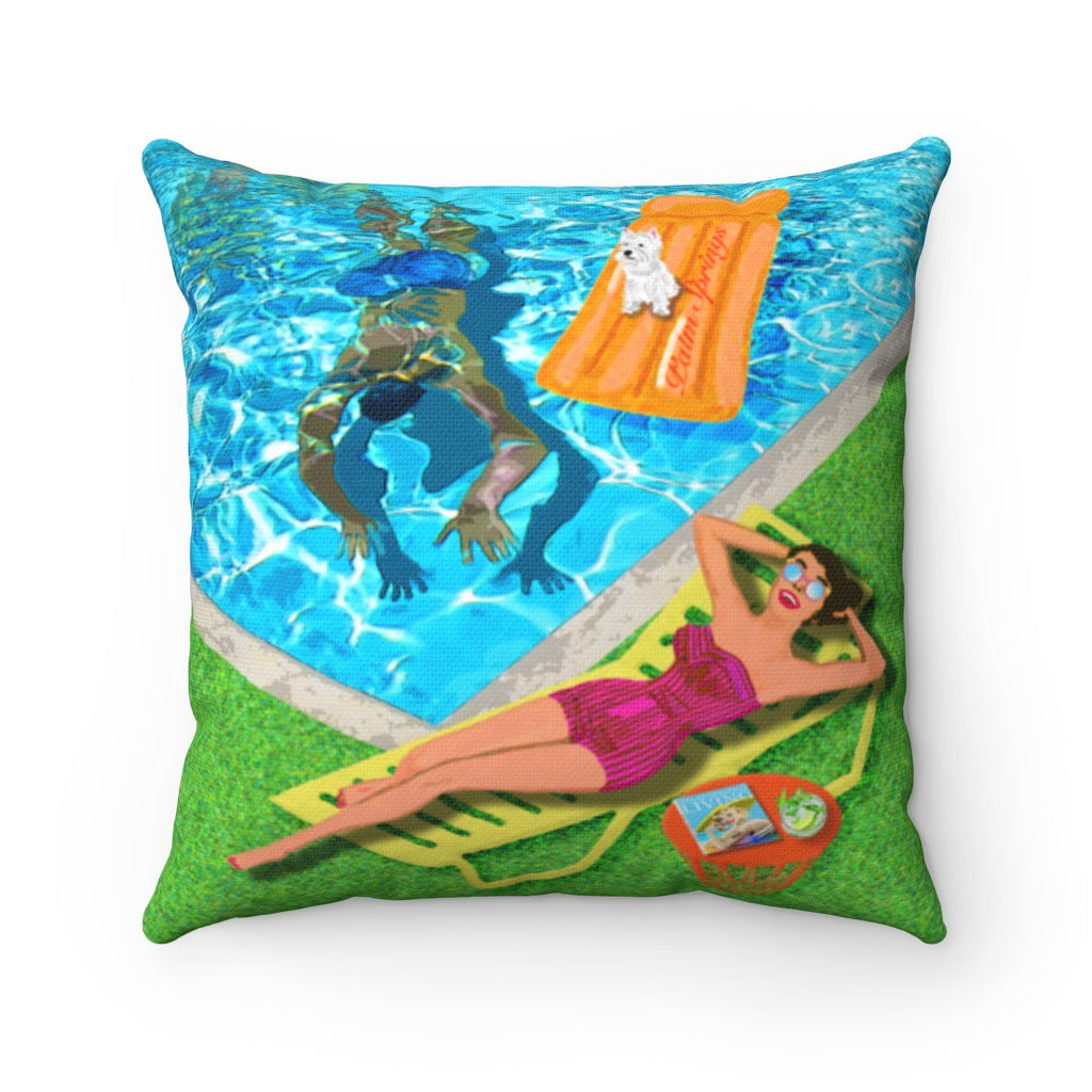 Betty Spun Polyester Square Pillow
