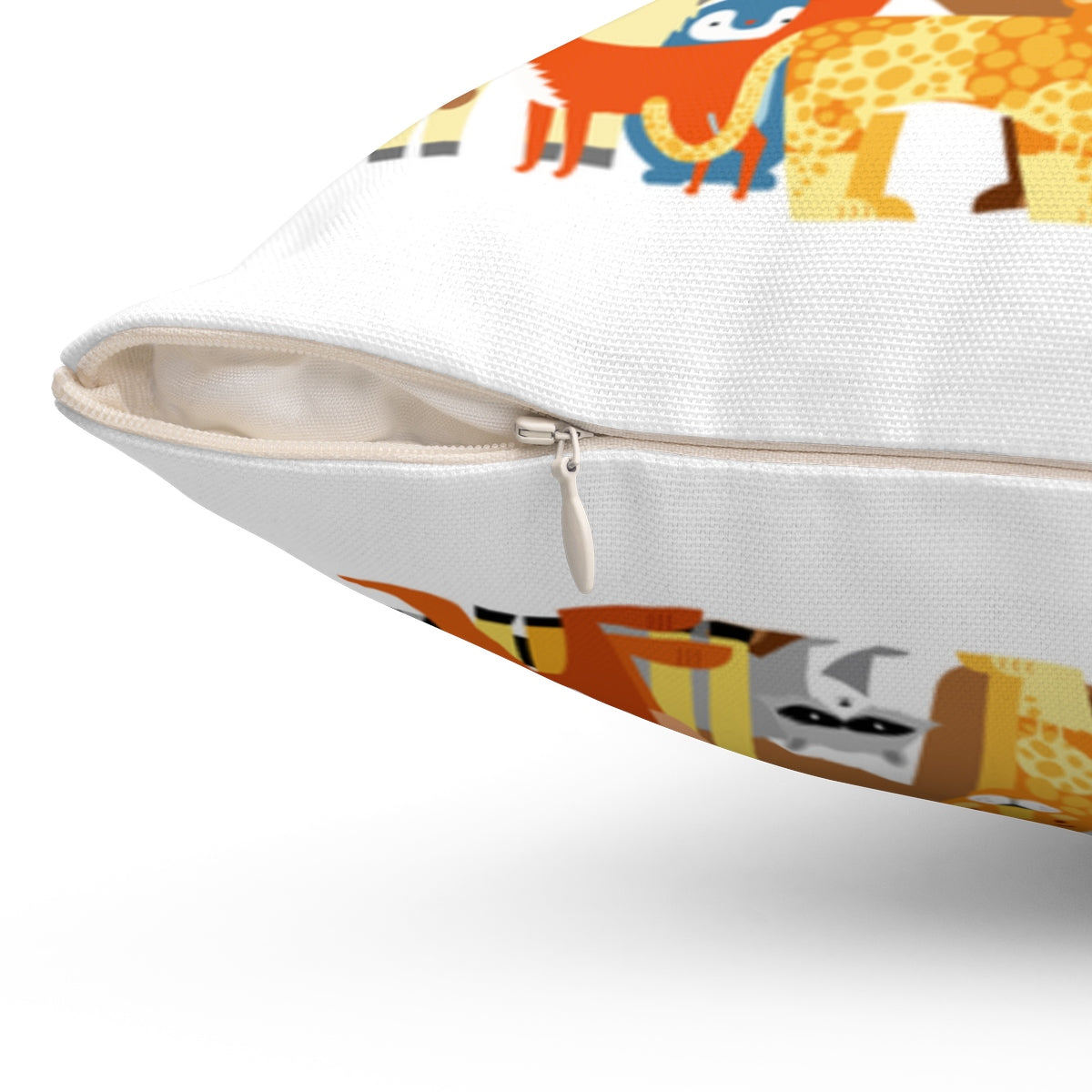 Animal collage Square Pillow