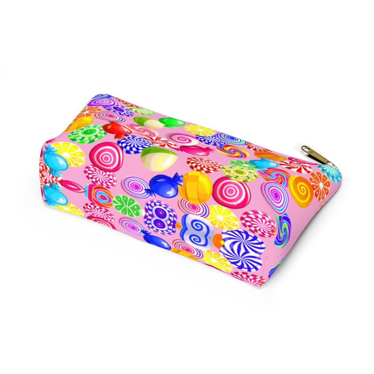 Candy on pink Accessory Pouch w T-bottom