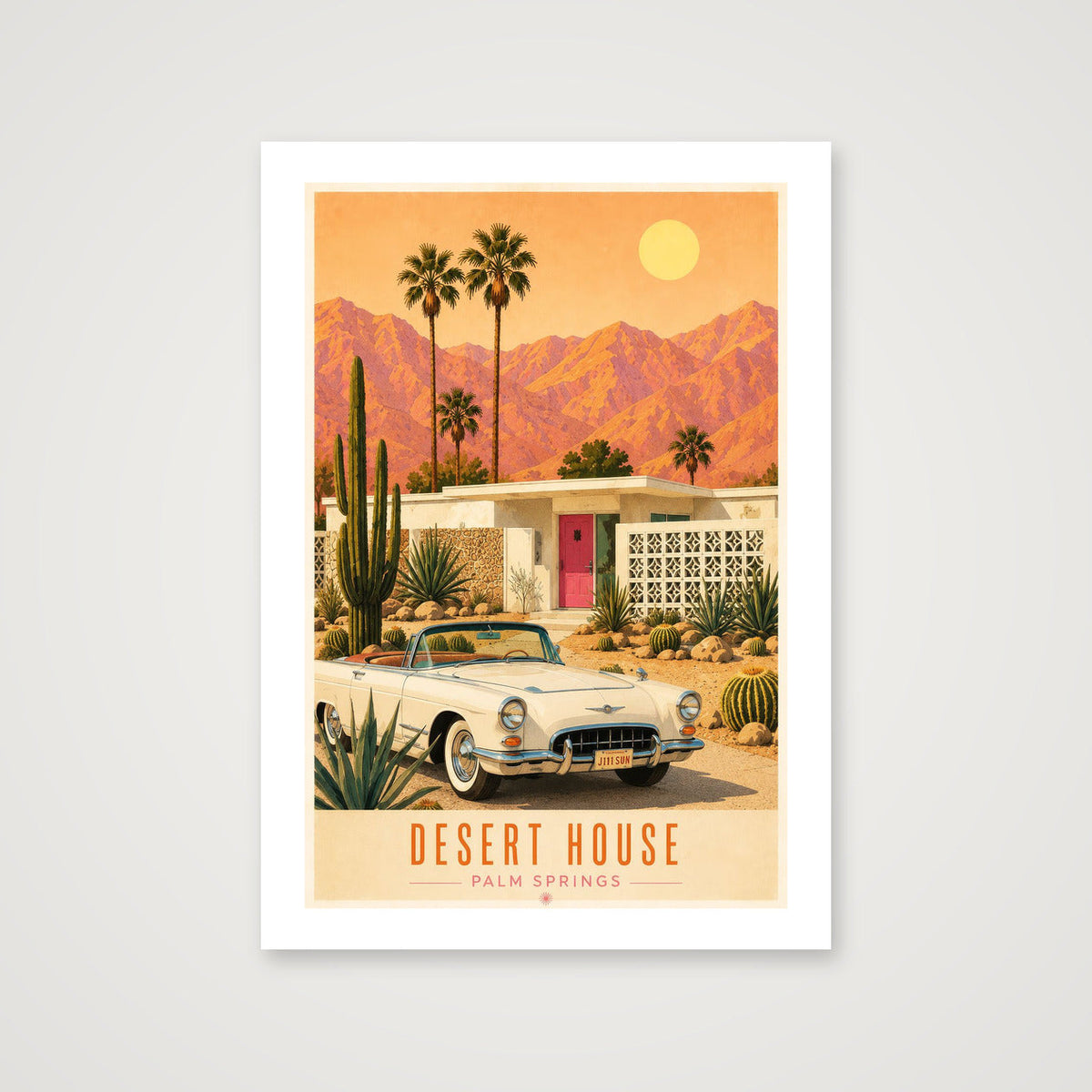 Desert House — Palm Springs — A4 (21×30cm, 8×12") Print only