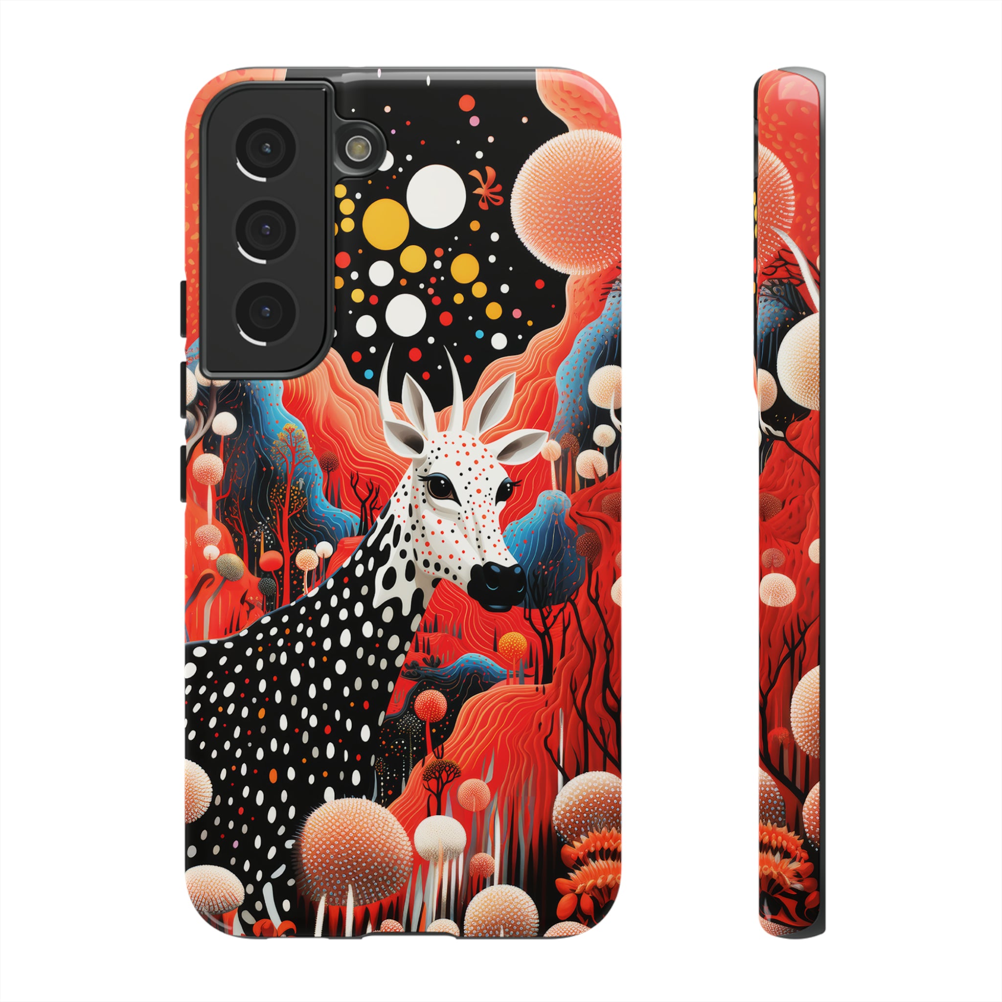 Spotted Elk in the rainbow forest Tough Cases