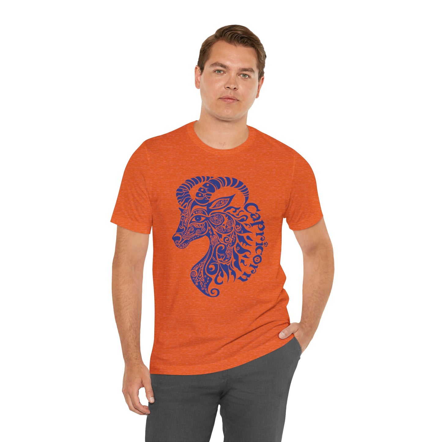 Capricorn blue graphic Unisex Jersey Short Sleeve Tee