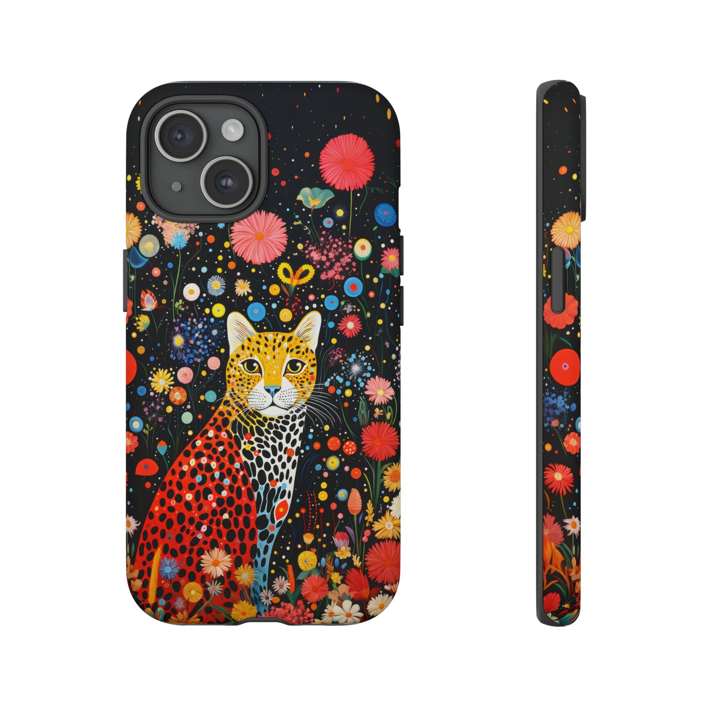 Cheetah in night flowers Tough Cases