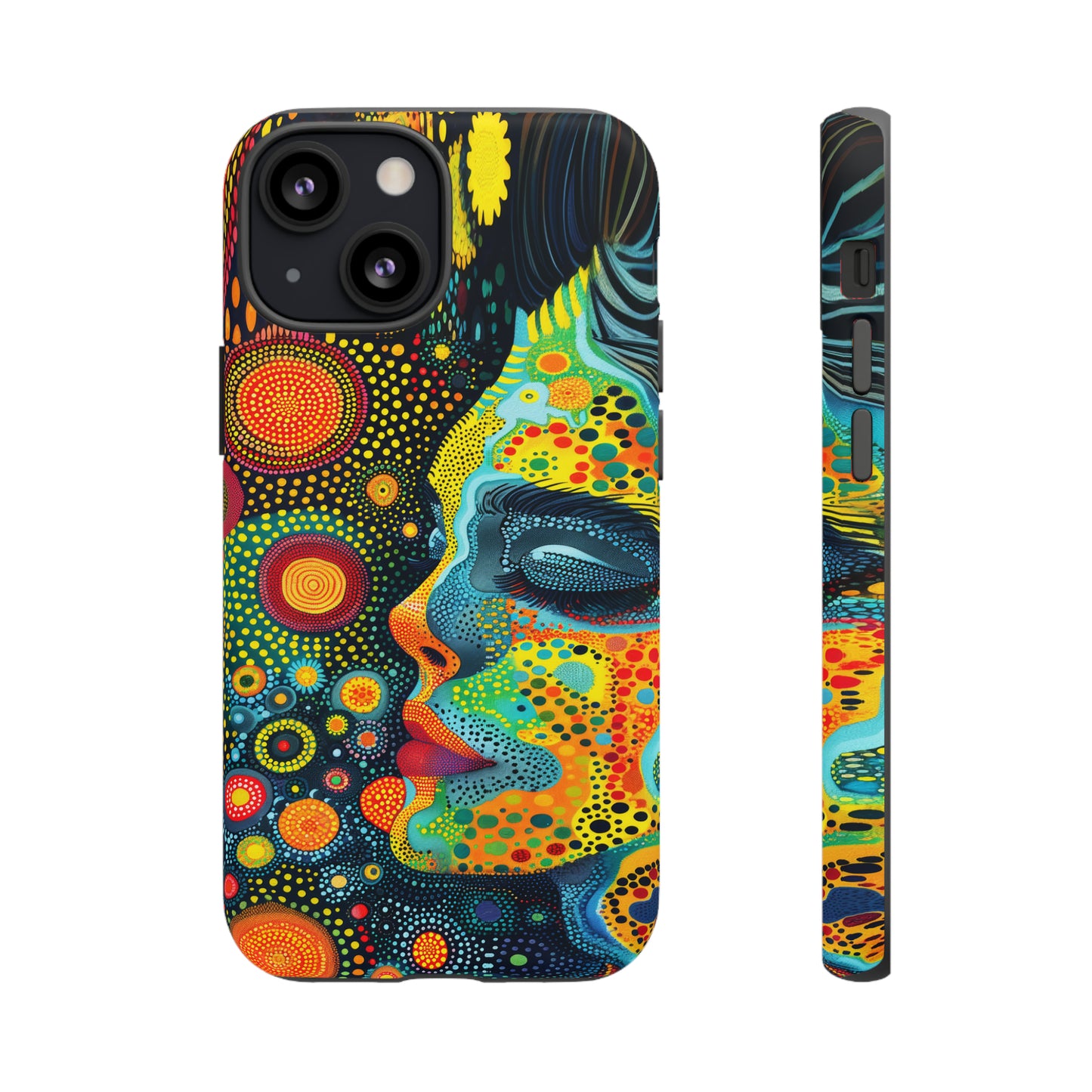 Phone Case, rainbow girl, Artistic design, Tough Case, Colorful whimsical rainbow fantasy design, iPhone 15, 14, 13, 12, 11, Samsung, Pixel