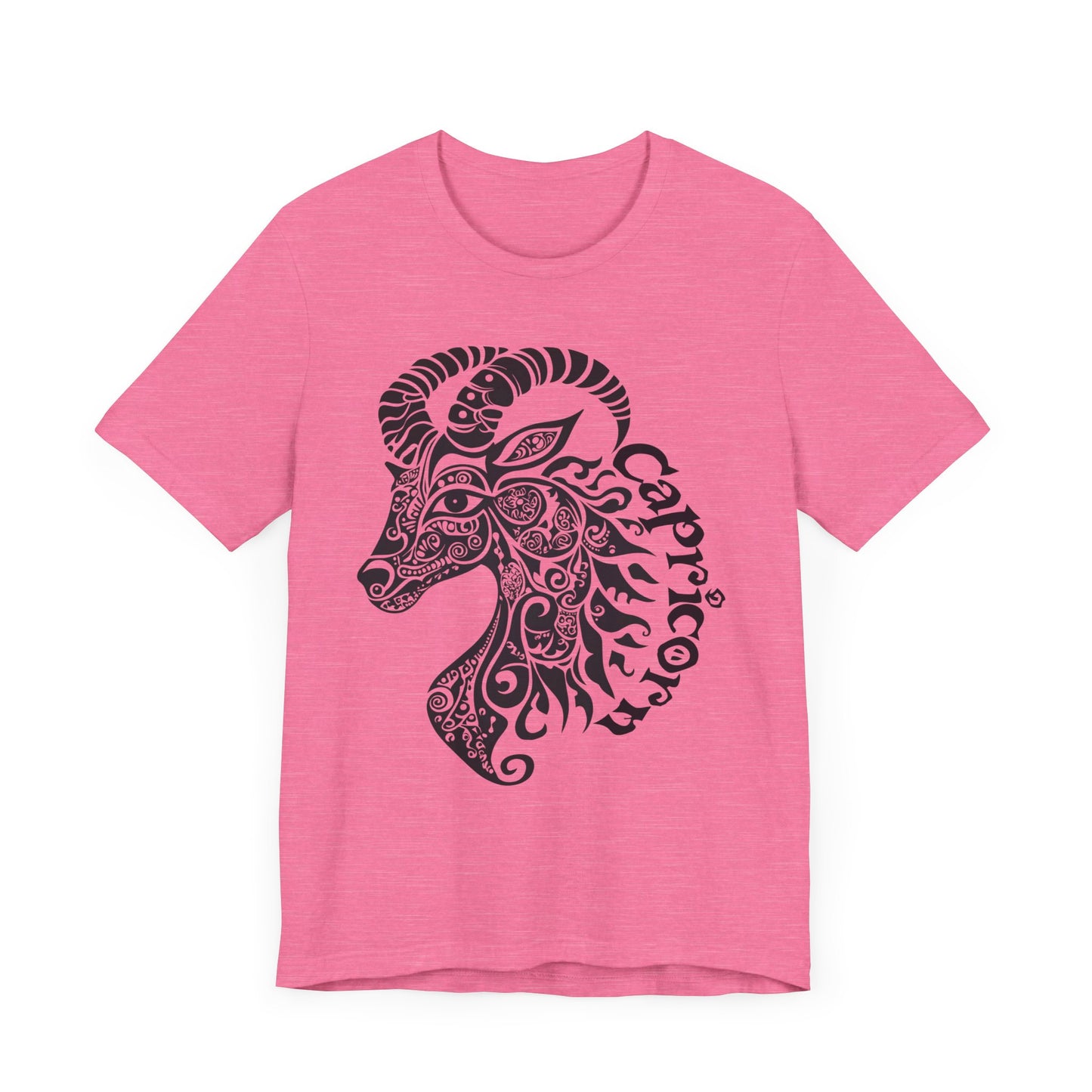 Capricorn with black graphic Unisex Jersey Short Sleeve Tee