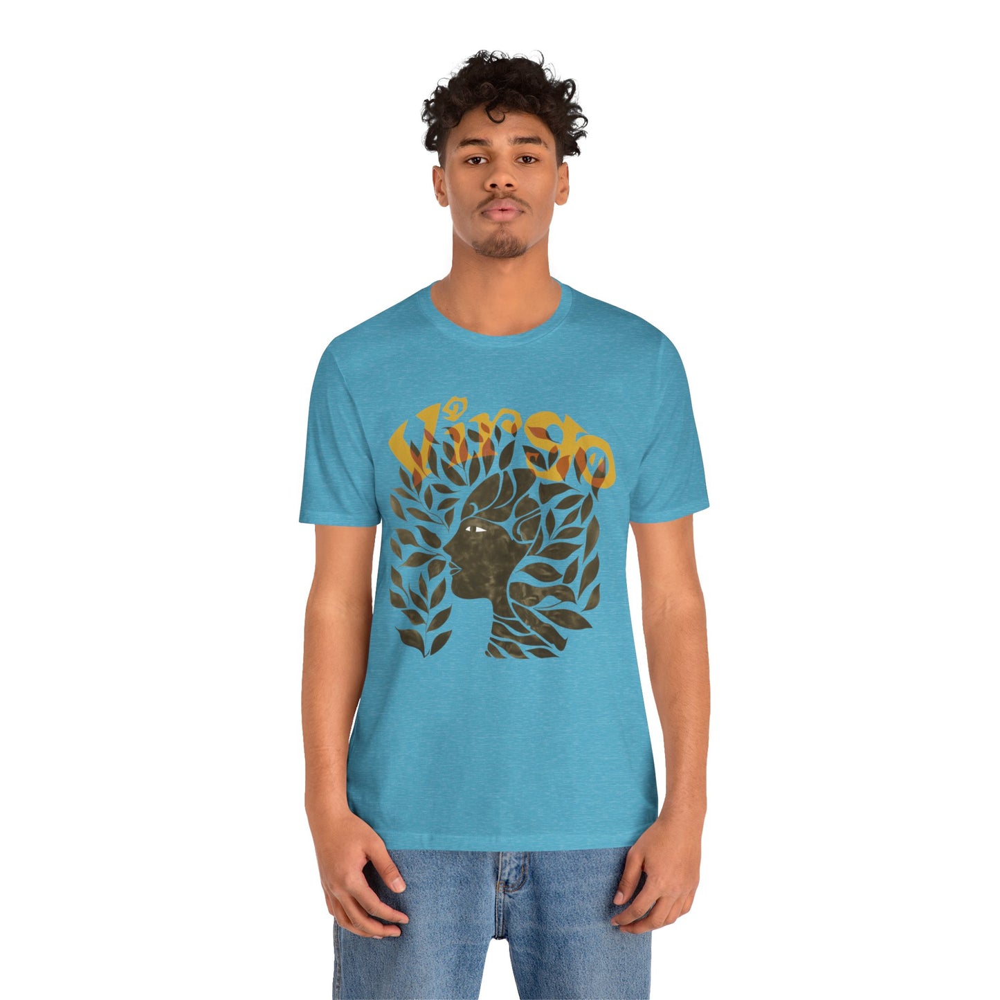 Virgo bronze graphic Unisex Jersey Short Sleeve Tee
