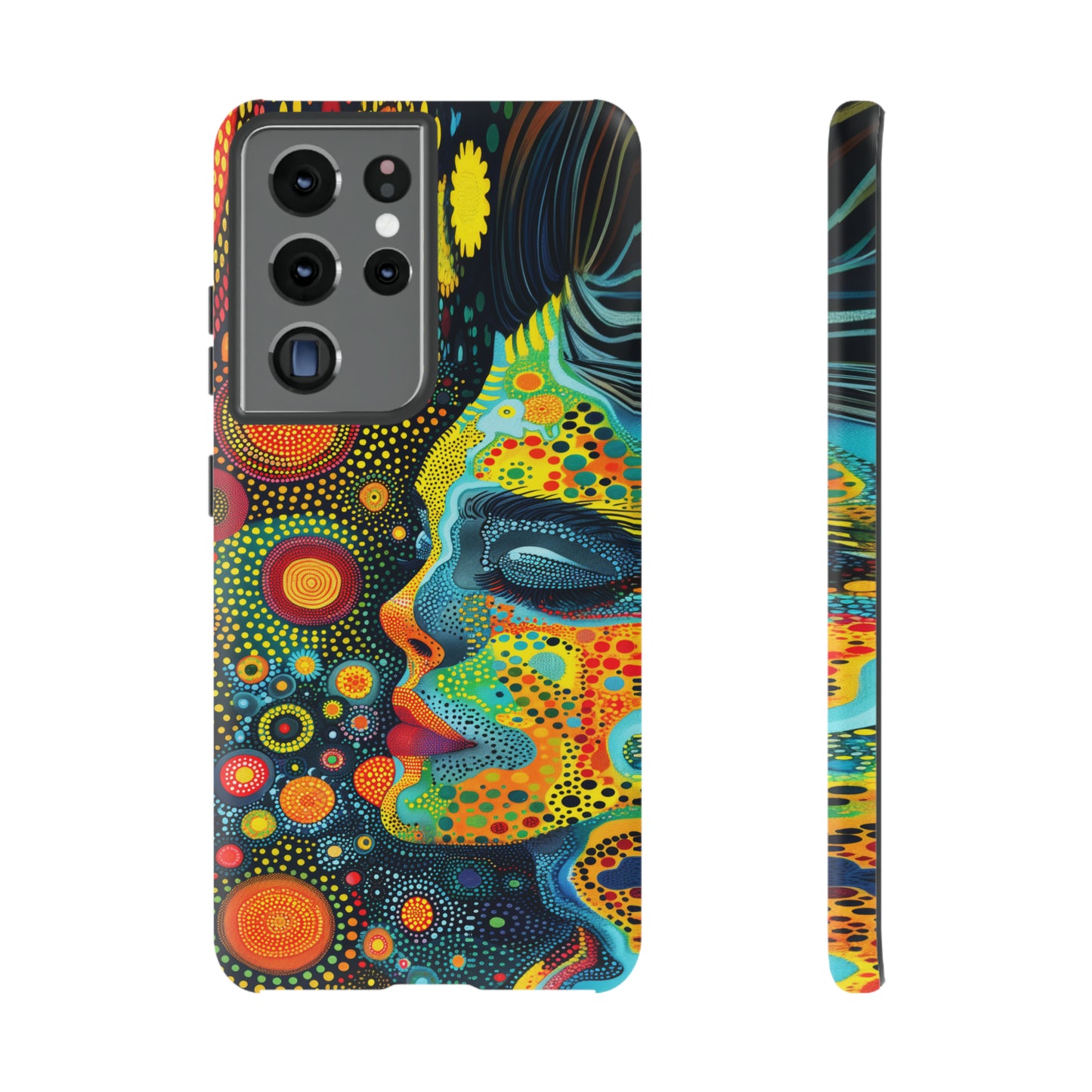 Phone Case, rainbow girl, Artistic design, Tough Case, Colorful whimsical rainbow fantasy design, iPhone 15, 14, 13, 12, 11, Samsung, Pixel