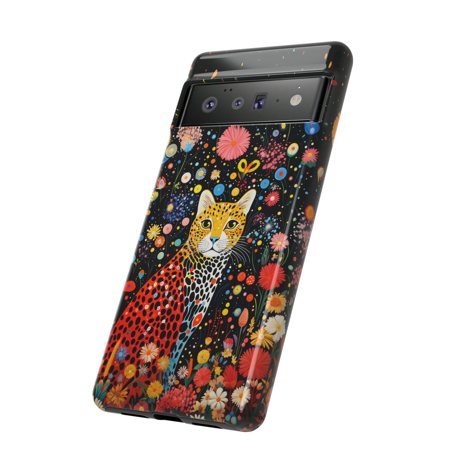 Cheetah in night flowers Tough Cases