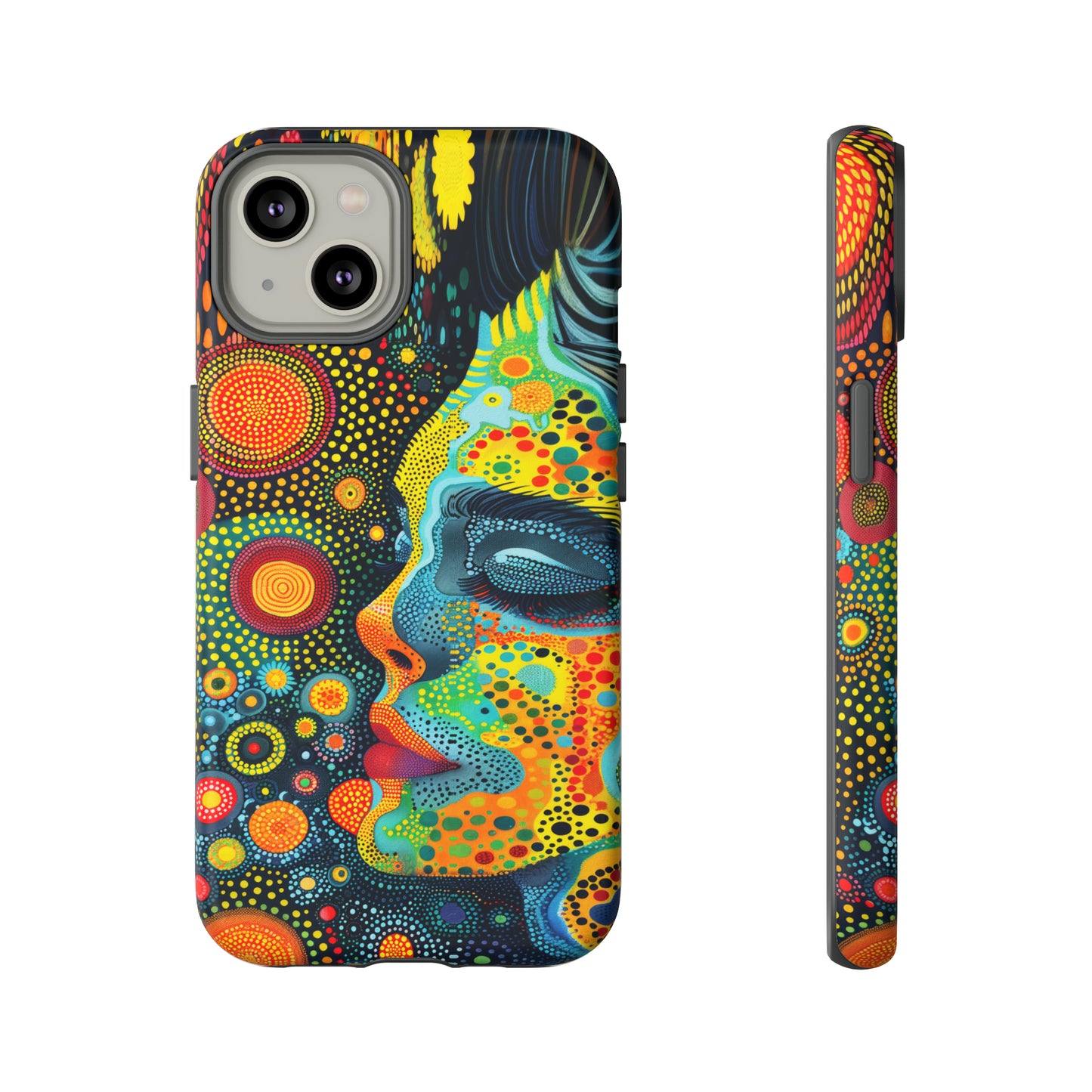 Phone Case, rainbow girl, Artistic design, Tough Case, Colorful whimsical rainbow fantasy design, iPhone 15, 14, 13, 12, 11, Samsung, Pixel