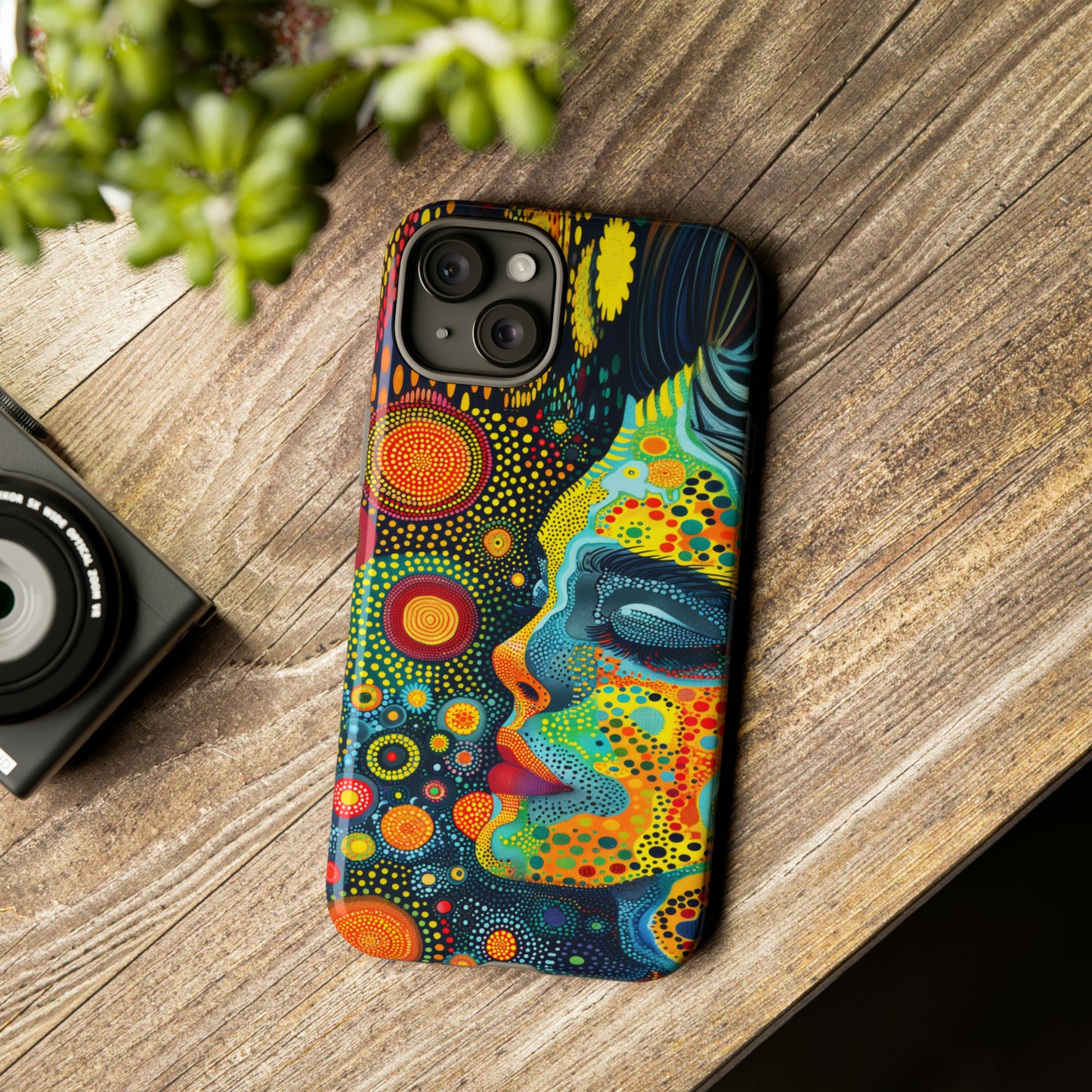 Phone Case, rainbow girl, Artistic design, Tough Case, Colorful whimsical rainbow fantasy design, iPhone 15, 14, 13, 12, 11, Samsung, Pixel