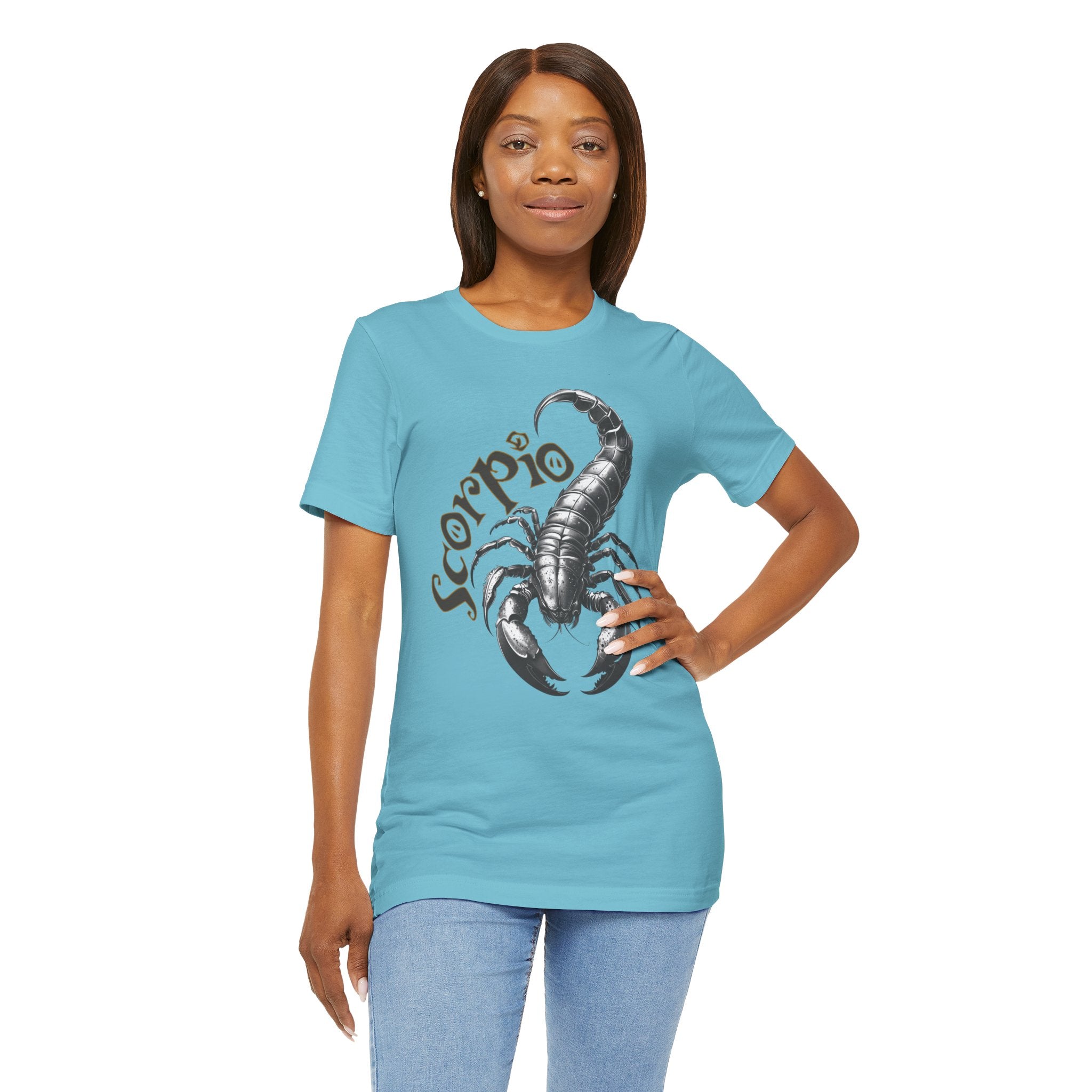 Scorpio Black & white Unisex Jersey Short Sleeve Tee