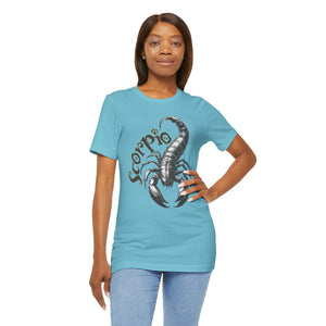 Scorpio Black & white Unisex Jersey Short Sleeve Tee
