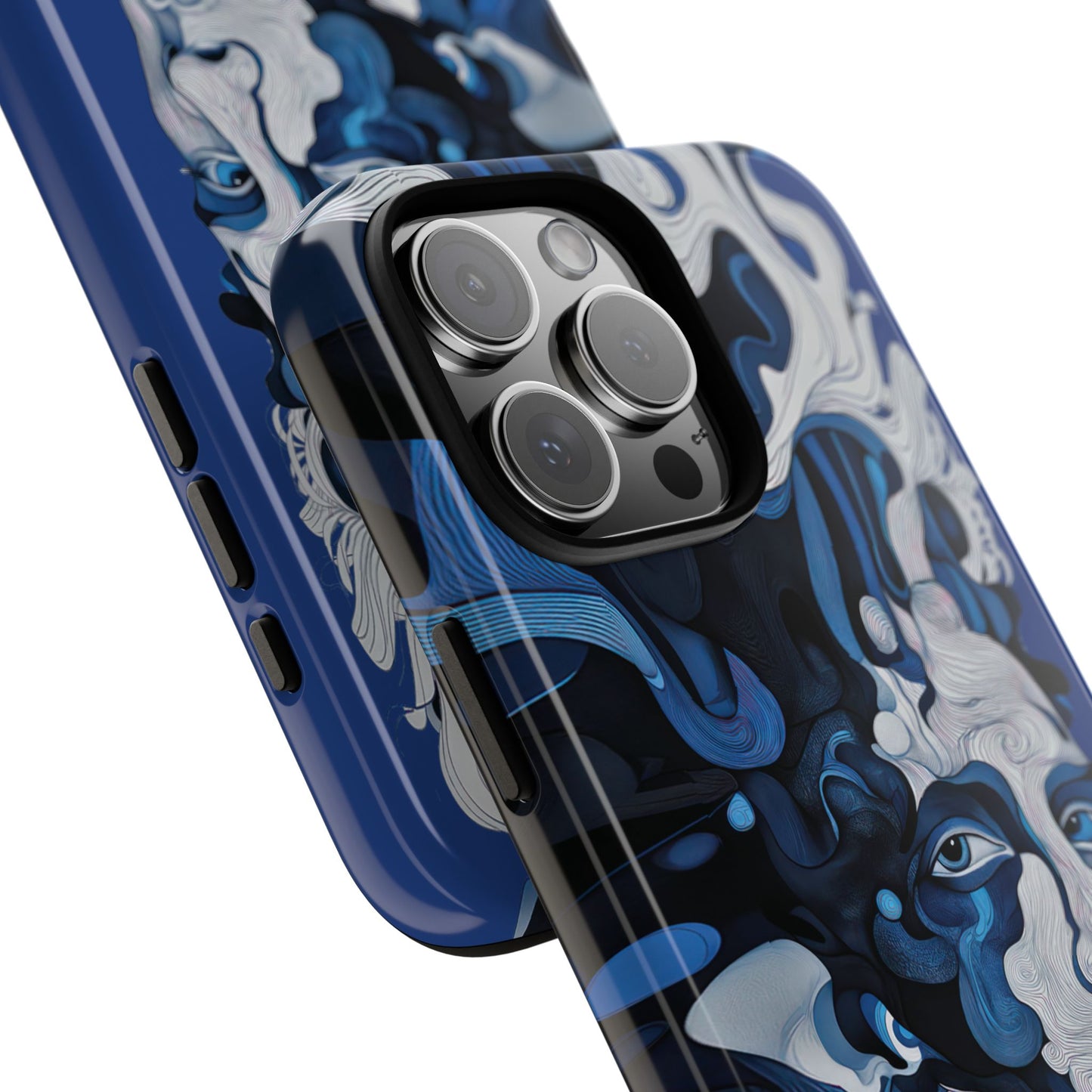 Artistic Phone Case - Blue Wave Design | Tough Cases