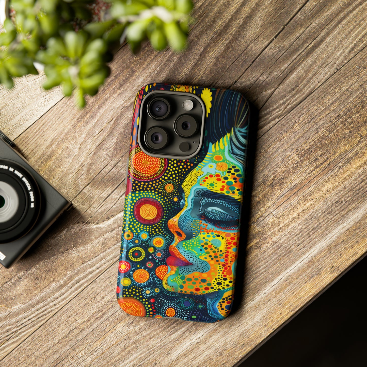 Phone Case, rainbow girl, Artistic design, Tough Case, Colorful whimsical rainbow fantasy design, iPhone 15, 14, 13, 12, 11, Samsung, Pixel
