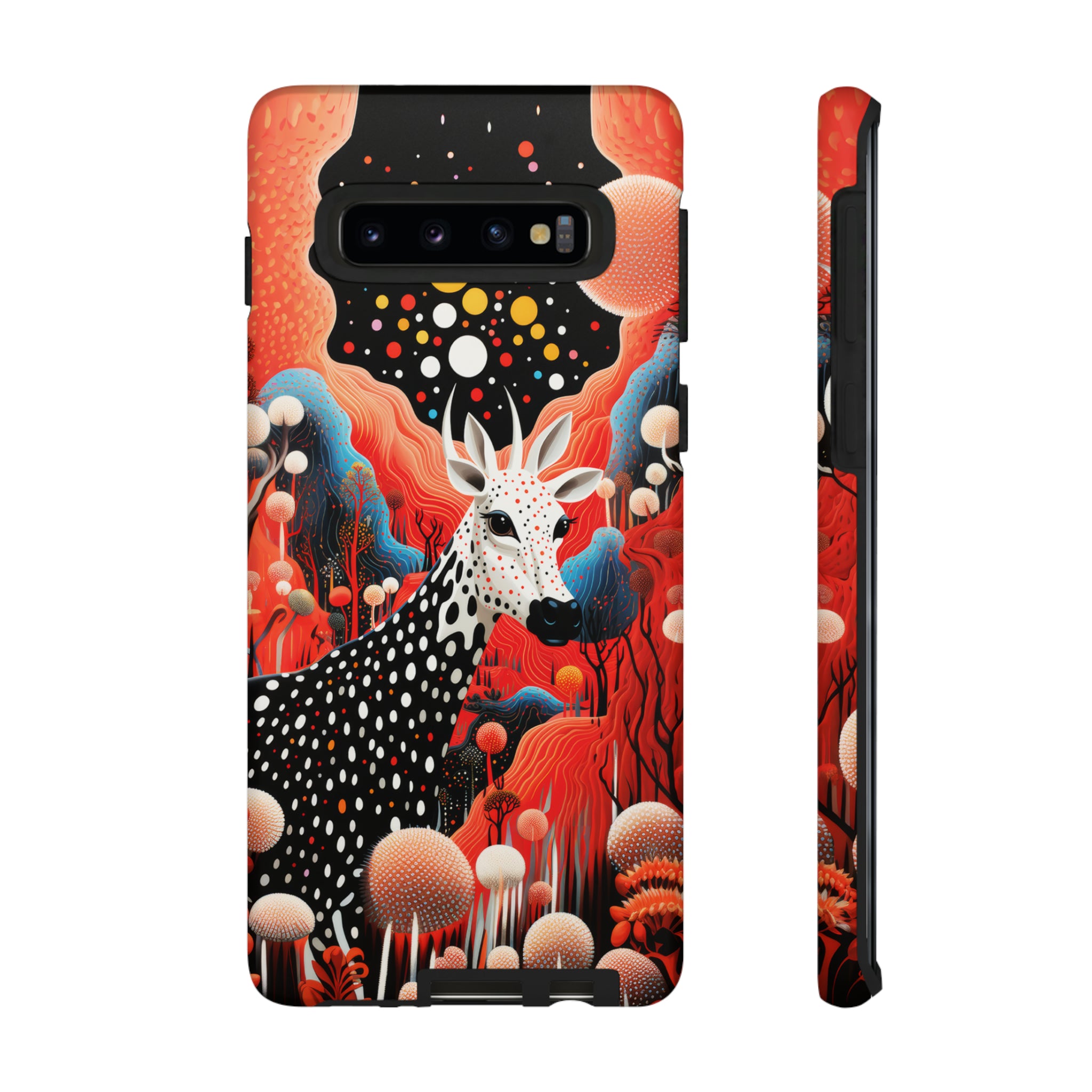 Spotted Elk in the rainbow forest Tough Cases