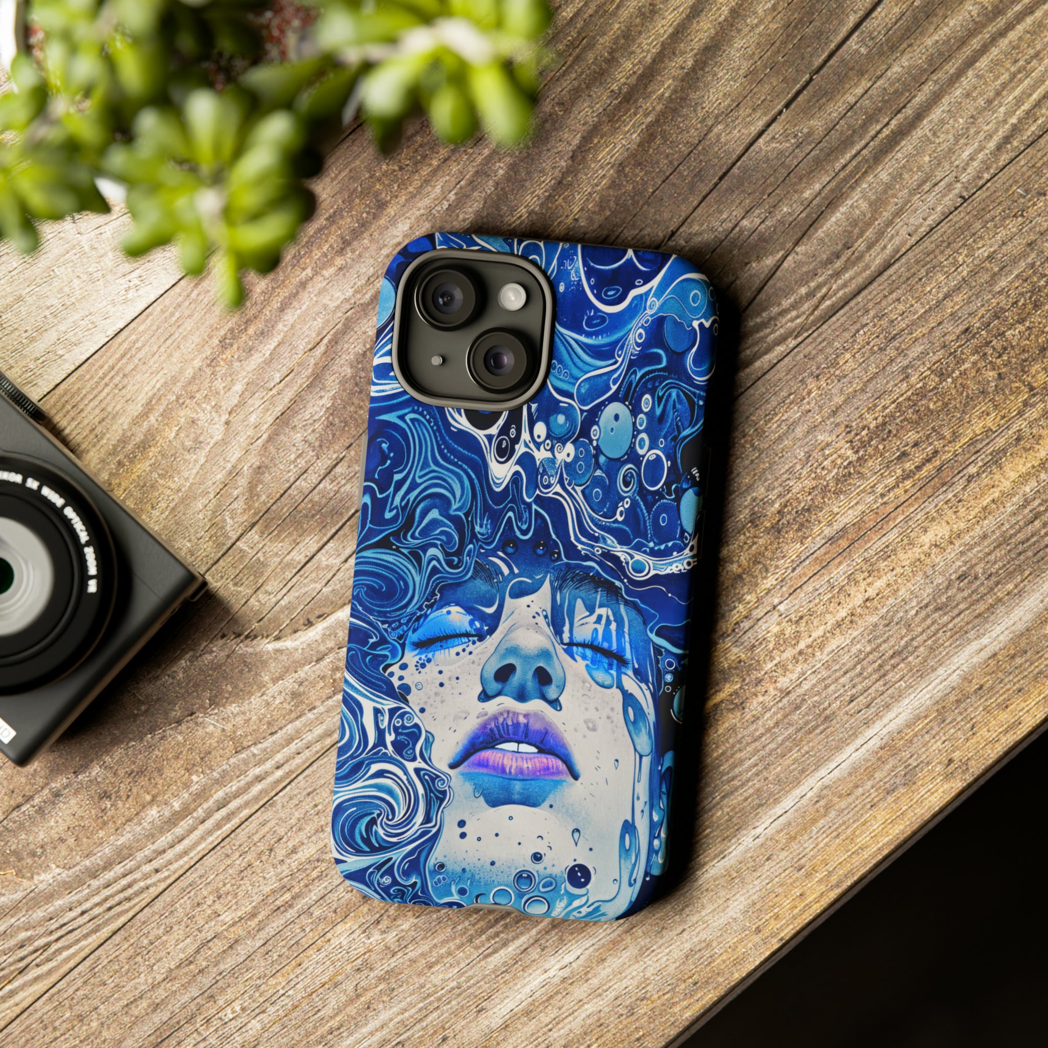 Phone Case, underwater design, Artistic design, Tough Case, Colorful whimsical water fantasy design, iPhone 15, 14, 13, 12, 11, Samsung, Pixel