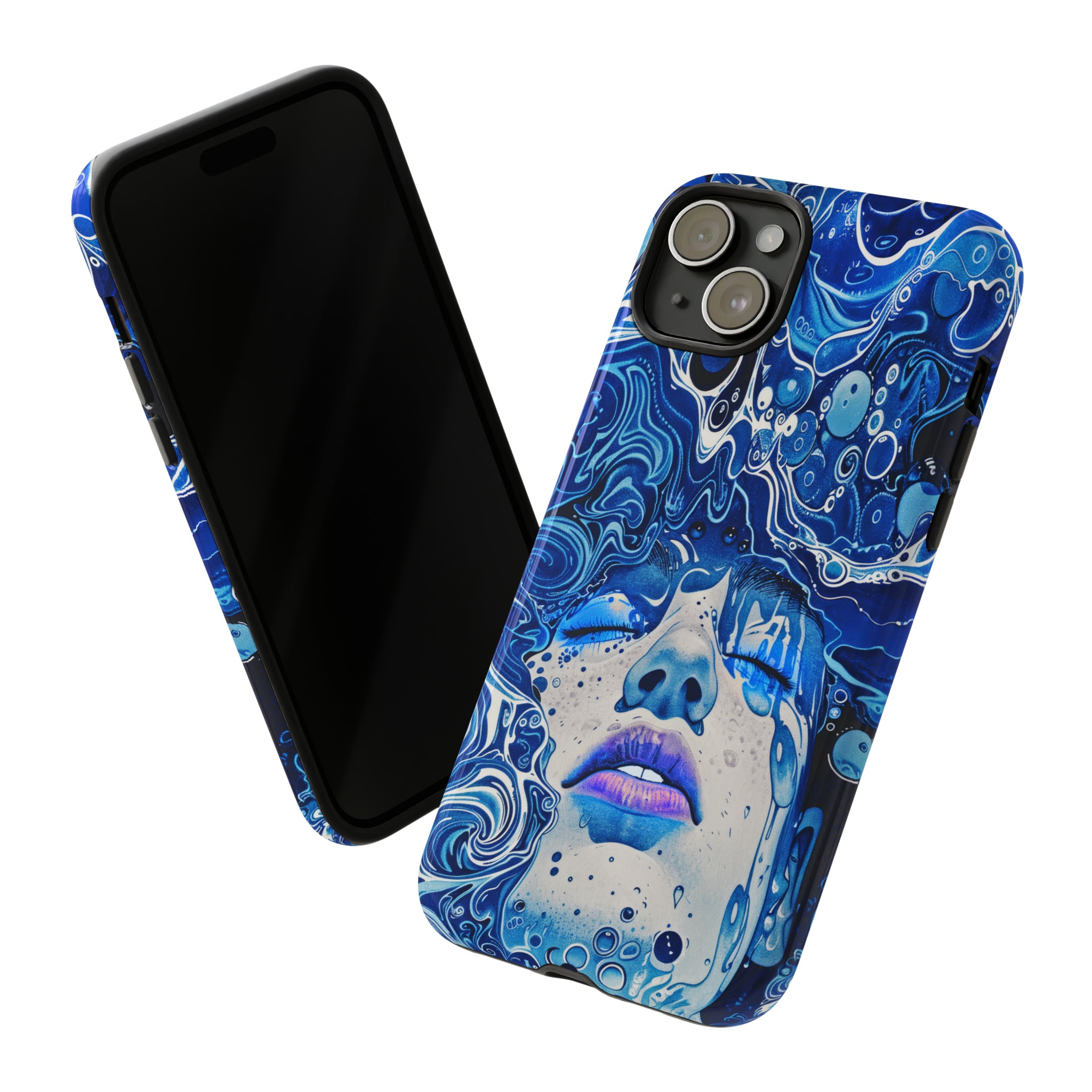 Phone Case, underwater design, Artistic design, Tough Case, Colorful whimsical water fantasy design, iPhone 15, 14, 13, 12, 11, Samsung, Pixel