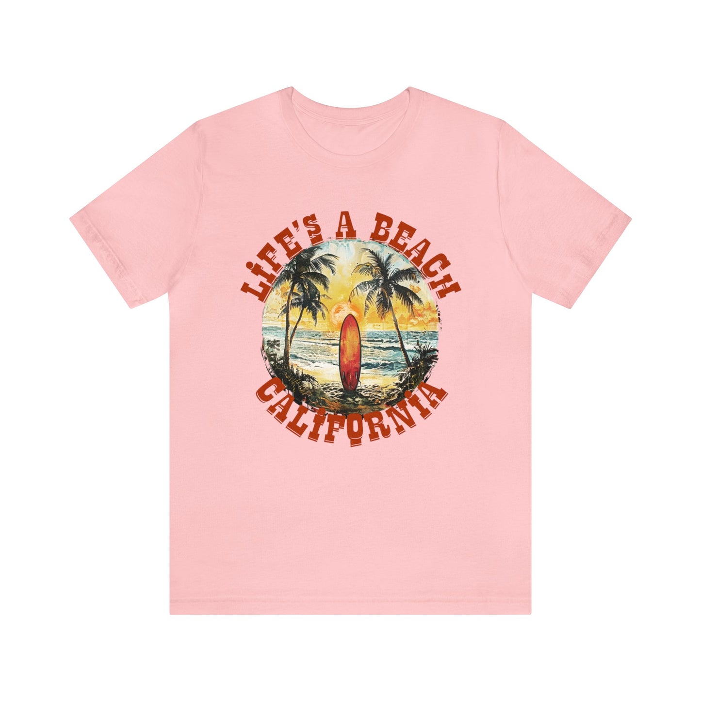 Life's a beach California Unisex Jersey Short Sleeve Tee