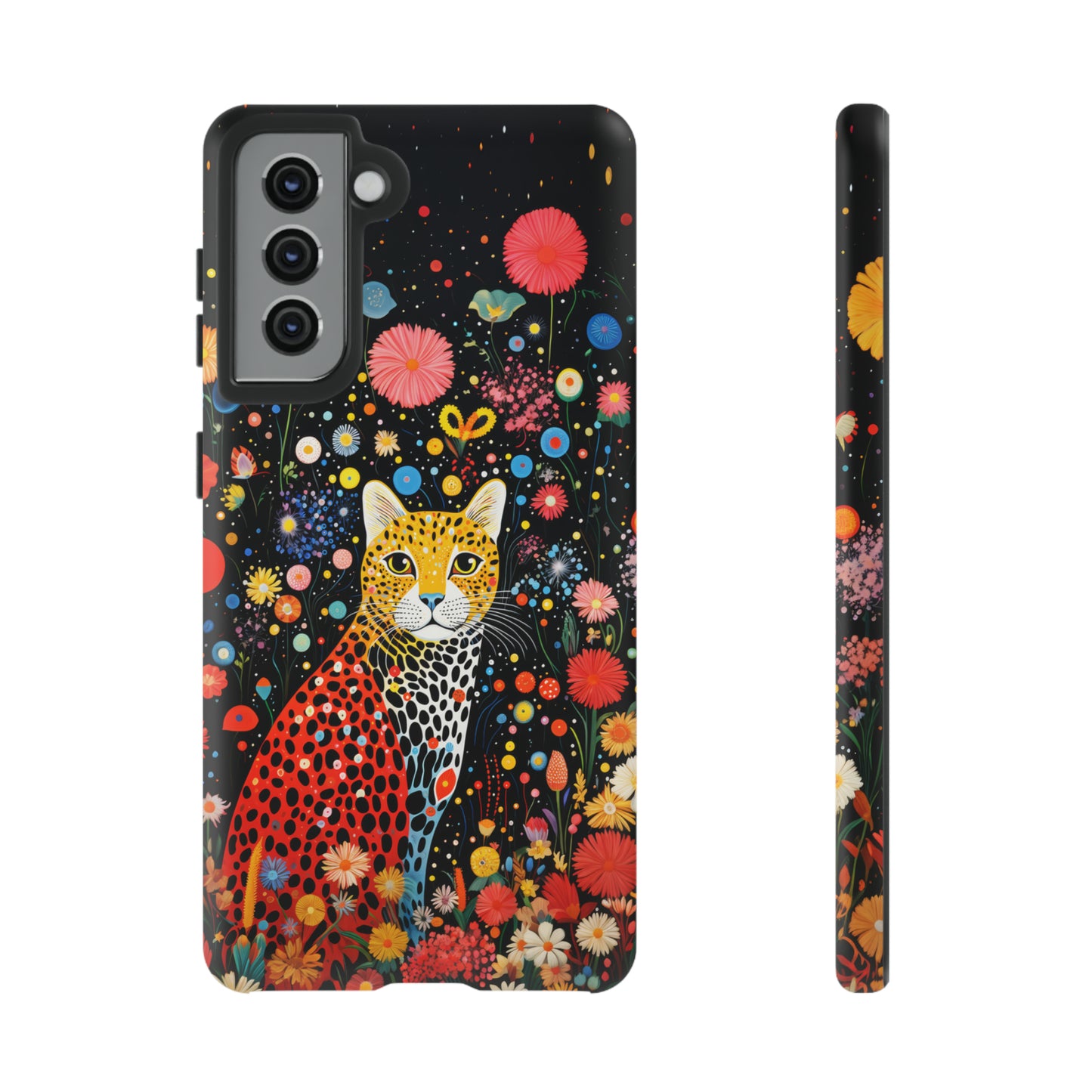 Cheetah in night flowers Tough Cases