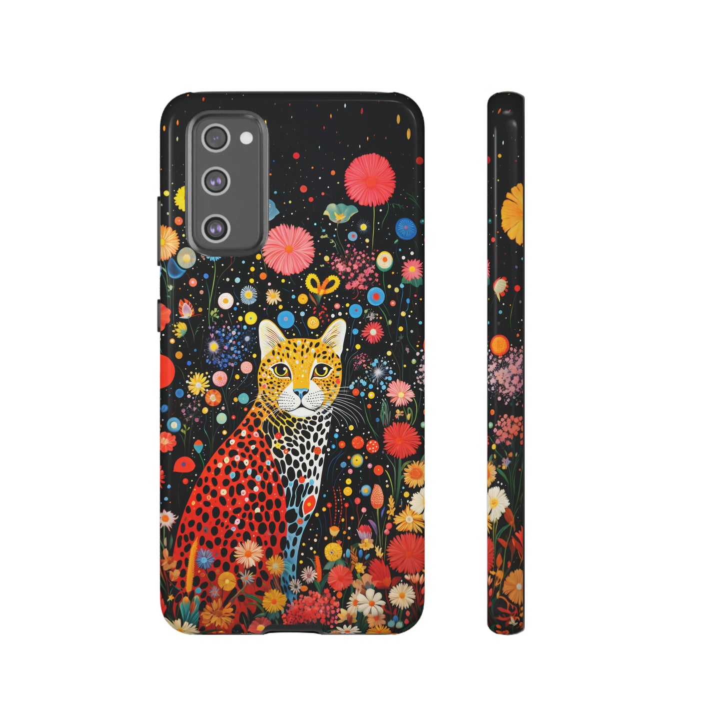 Cheetah in night flowers Tough Cases