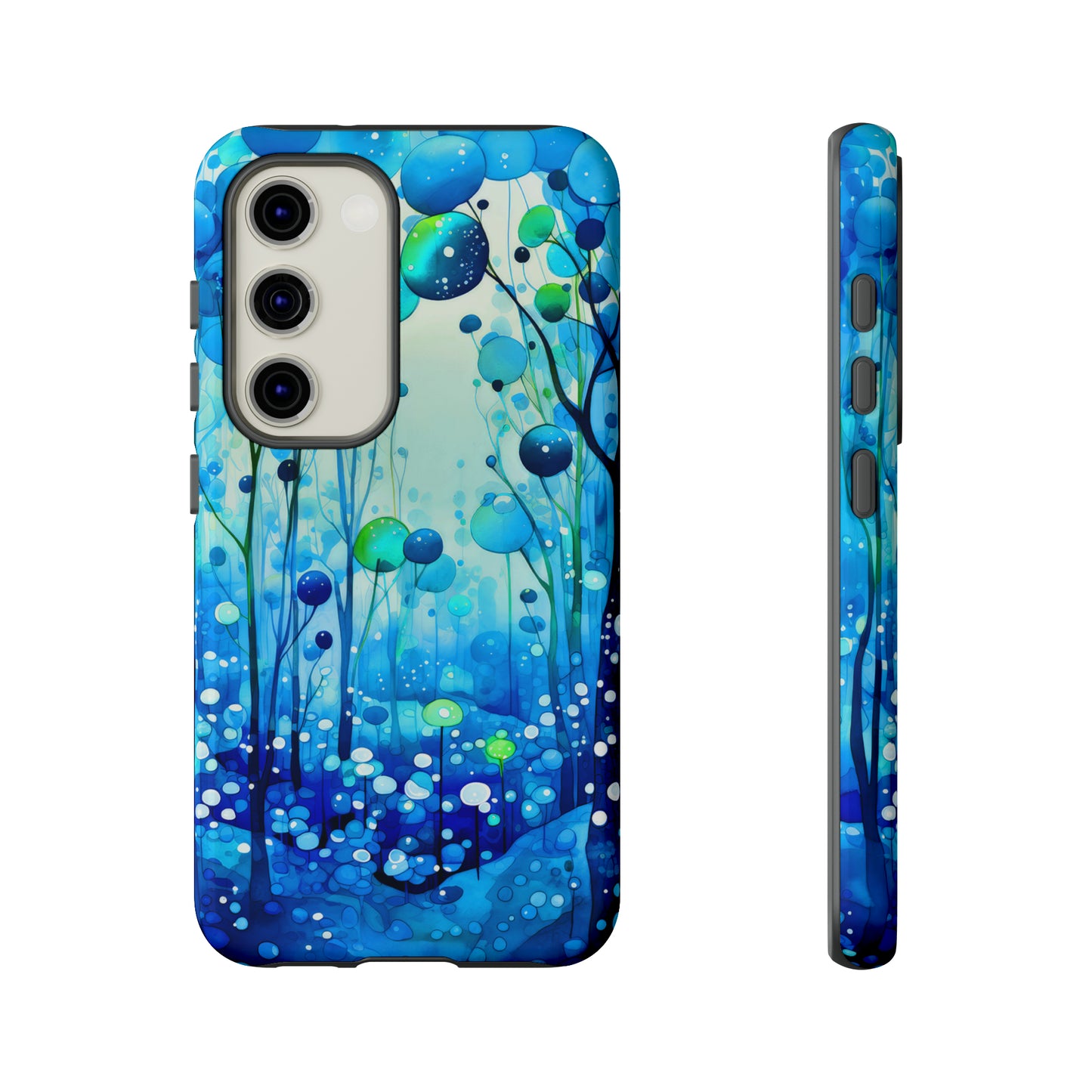 Blue fantasy forest Tough Cases