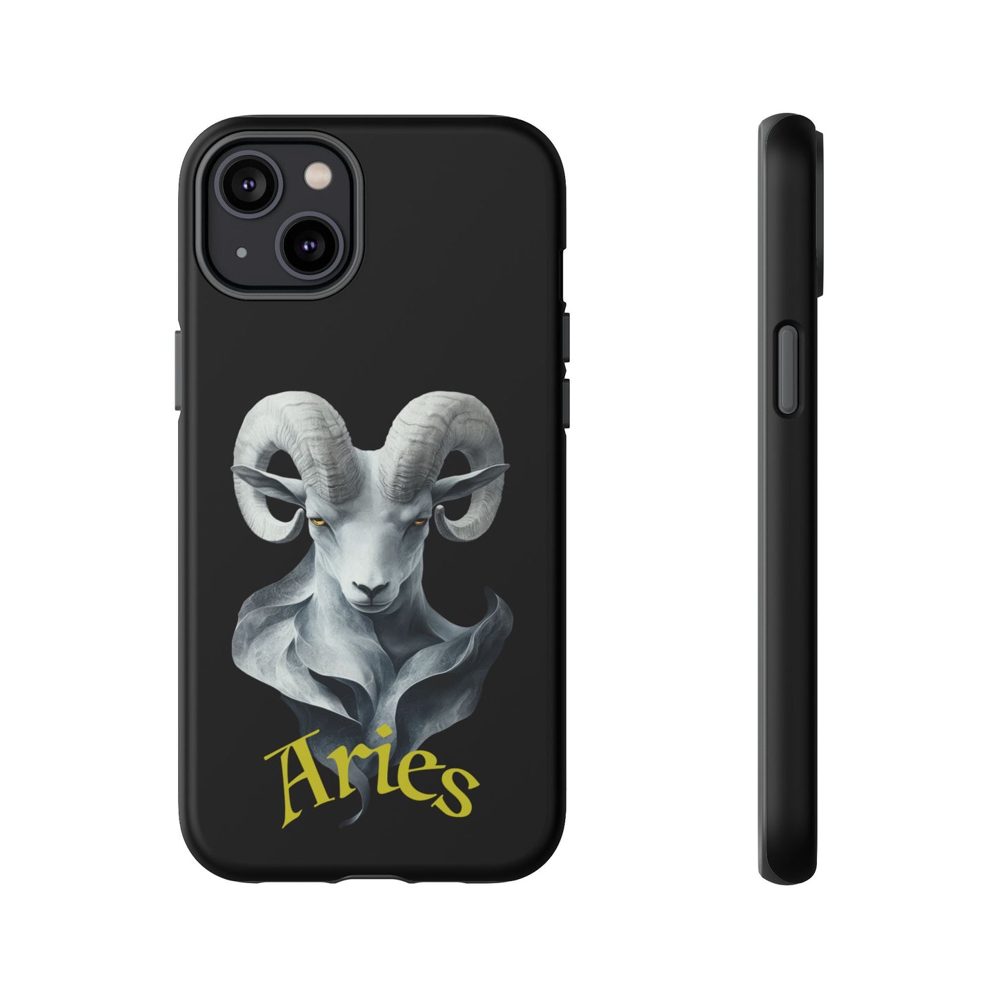 Aries Tough Phone Cases, Artistic Zodiac Phone Cases, premium-quality cases for iPhone, Samsung Galaxy, and Google Pixel devices