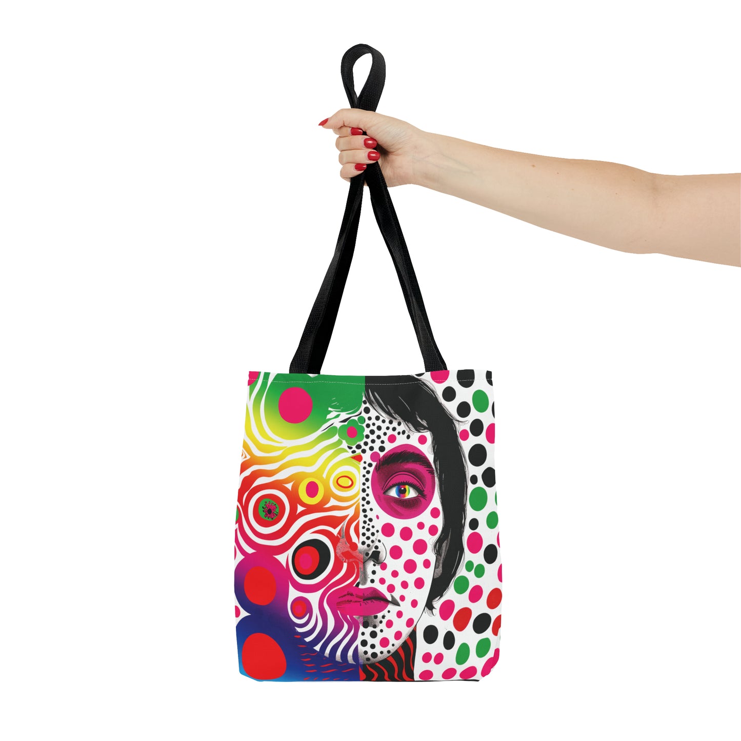 Rainbow disco dreams Tote Bag in 3 sizes