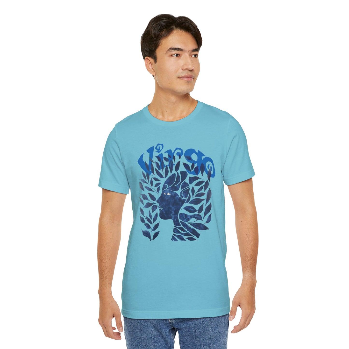 Virgo blue graphic Unisex Jersey Short Sleeve Tee