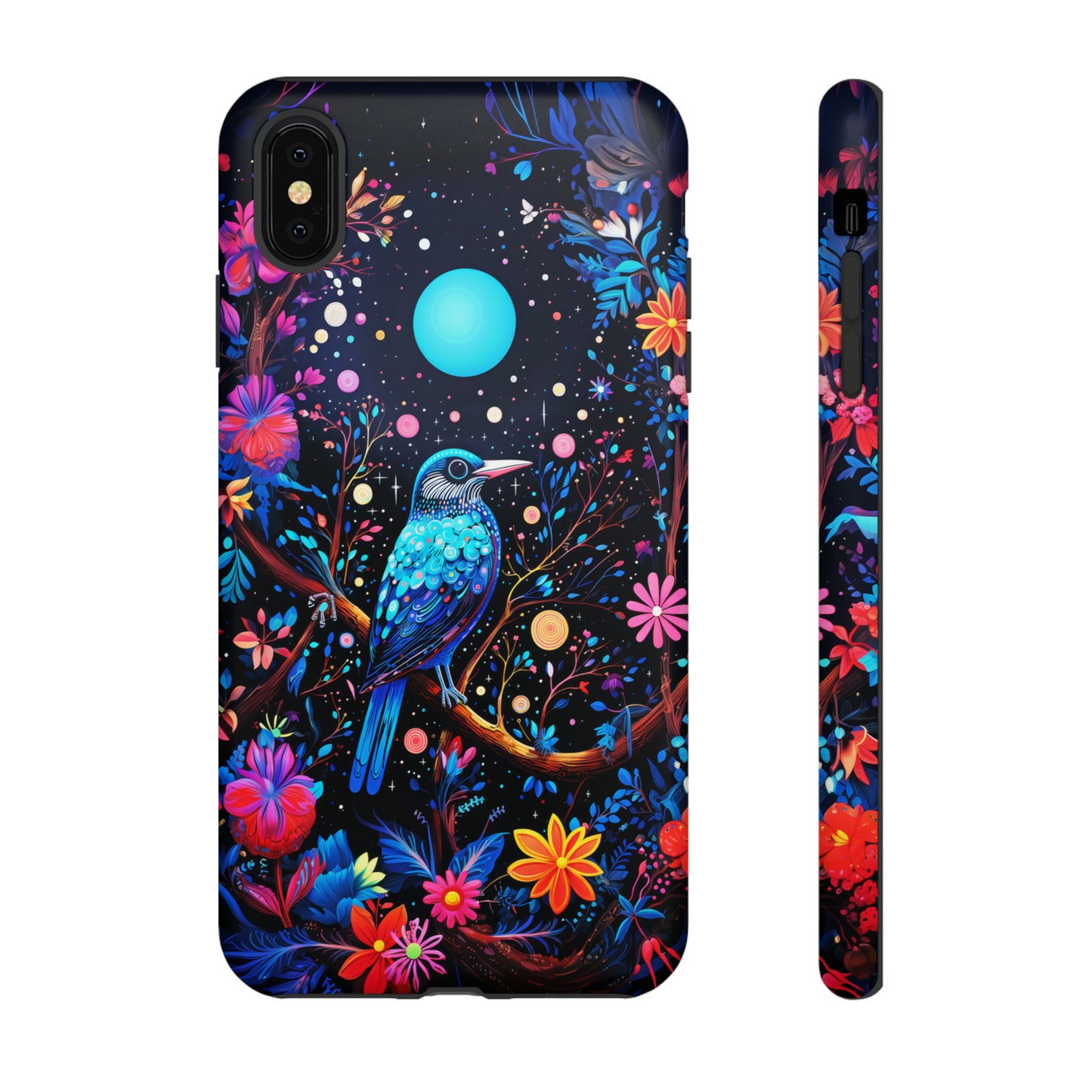 Blue bird at night Tough Cases