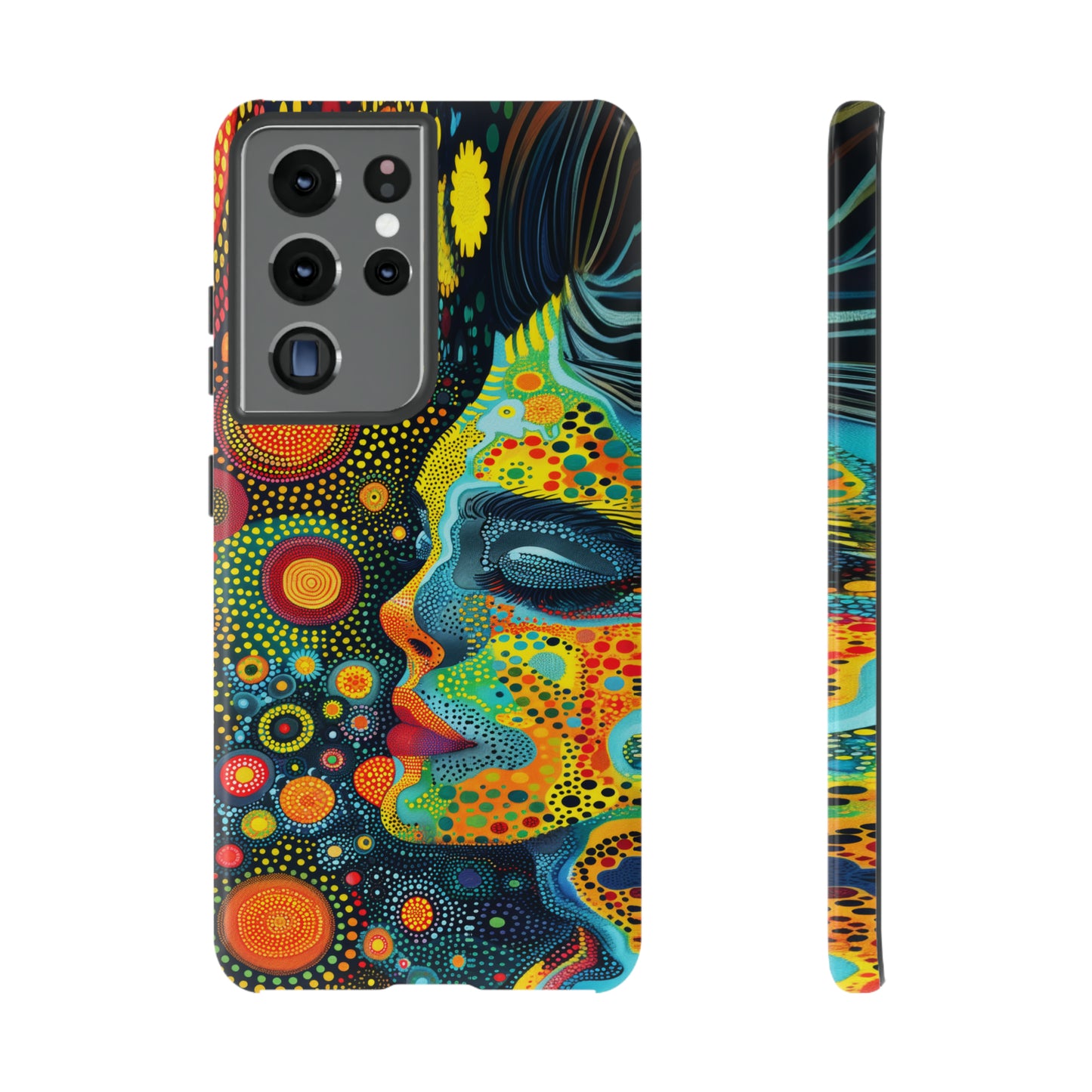 Phone Case, rainbow girl, Artistic design, Tough Case, Colorful whimsical rainbow fantasy design, iPhone 15, 14, 13, 12, 11, Samsung, Pixel
