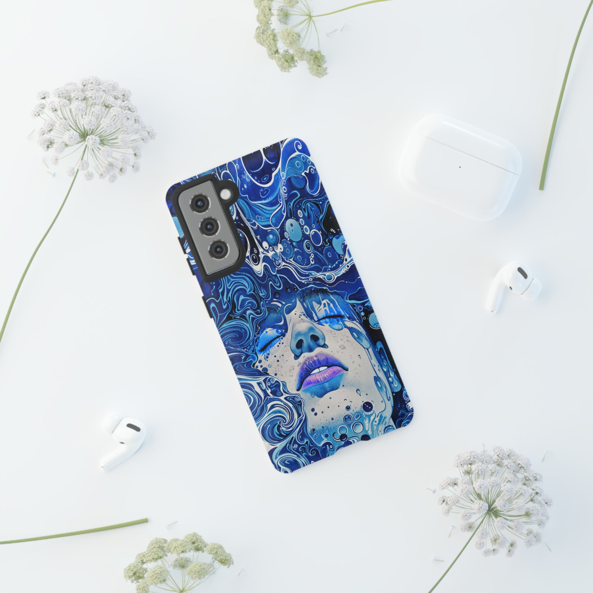 Phone Case, underwater design, Artistic design, Tough Case, Colorful whimsical water fantasy design, iPhone 15, 14, 13, 12, 11, Samsung, Pixel