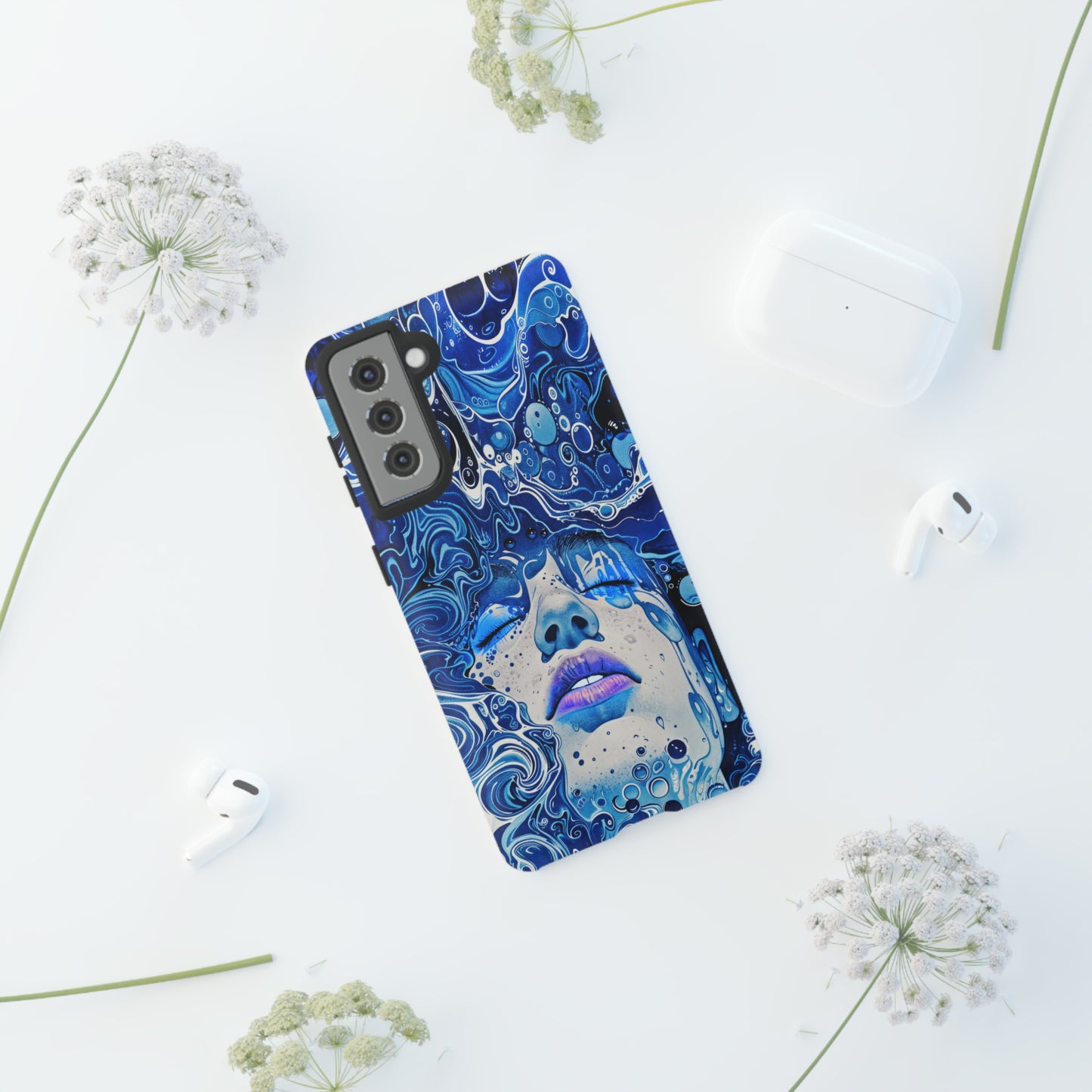 Phone Case, underwater design, Artistic design, Tough Case, Colorful whimsical water fantasy design, iPhone 15, 14, 13, 12, 11, Samsung, Pixel