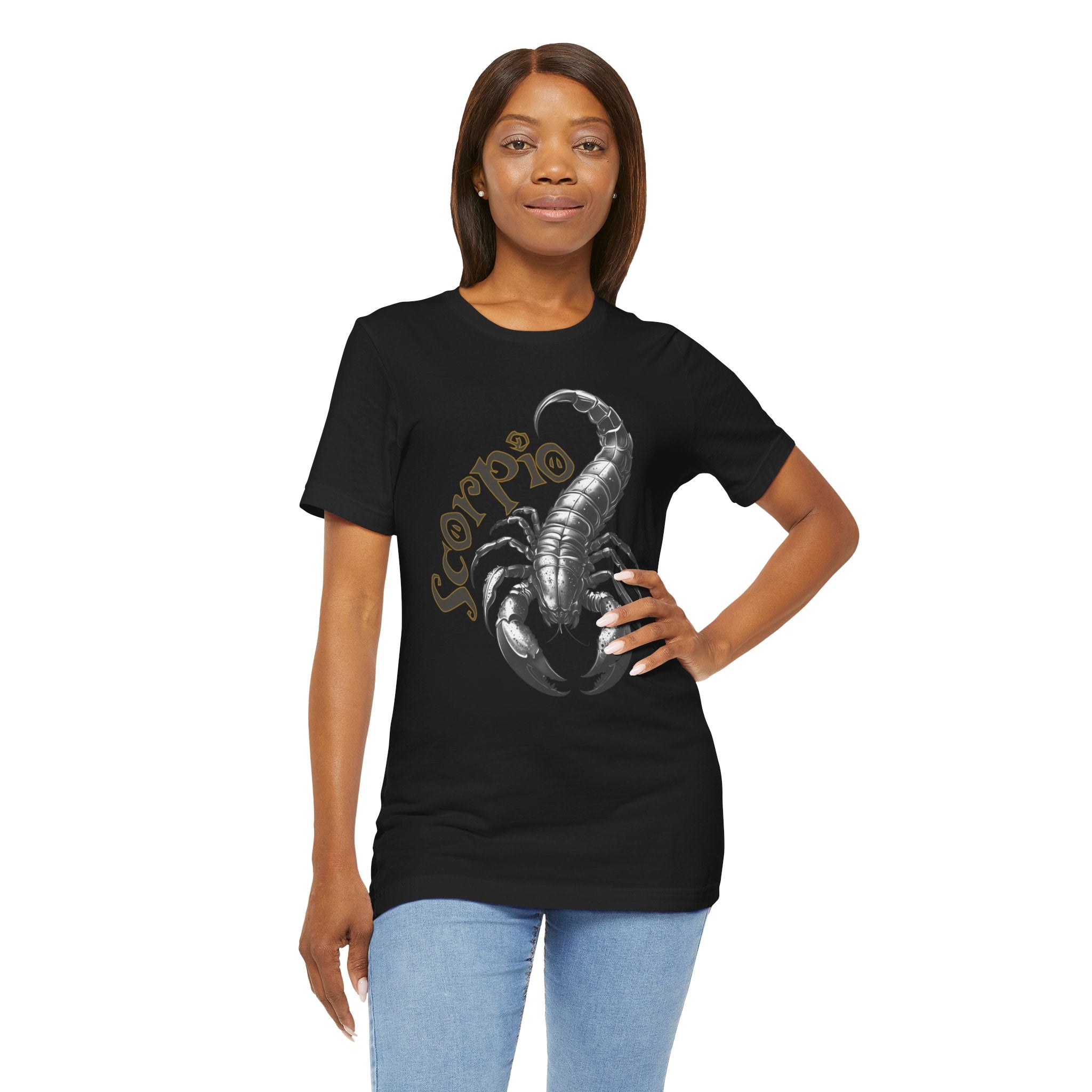 Scorpio Black & white Unisex Jersey Short Sleeve Tee