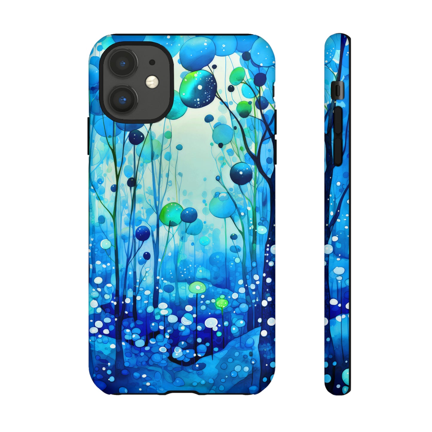 Blue fantasy forest Tough Cases