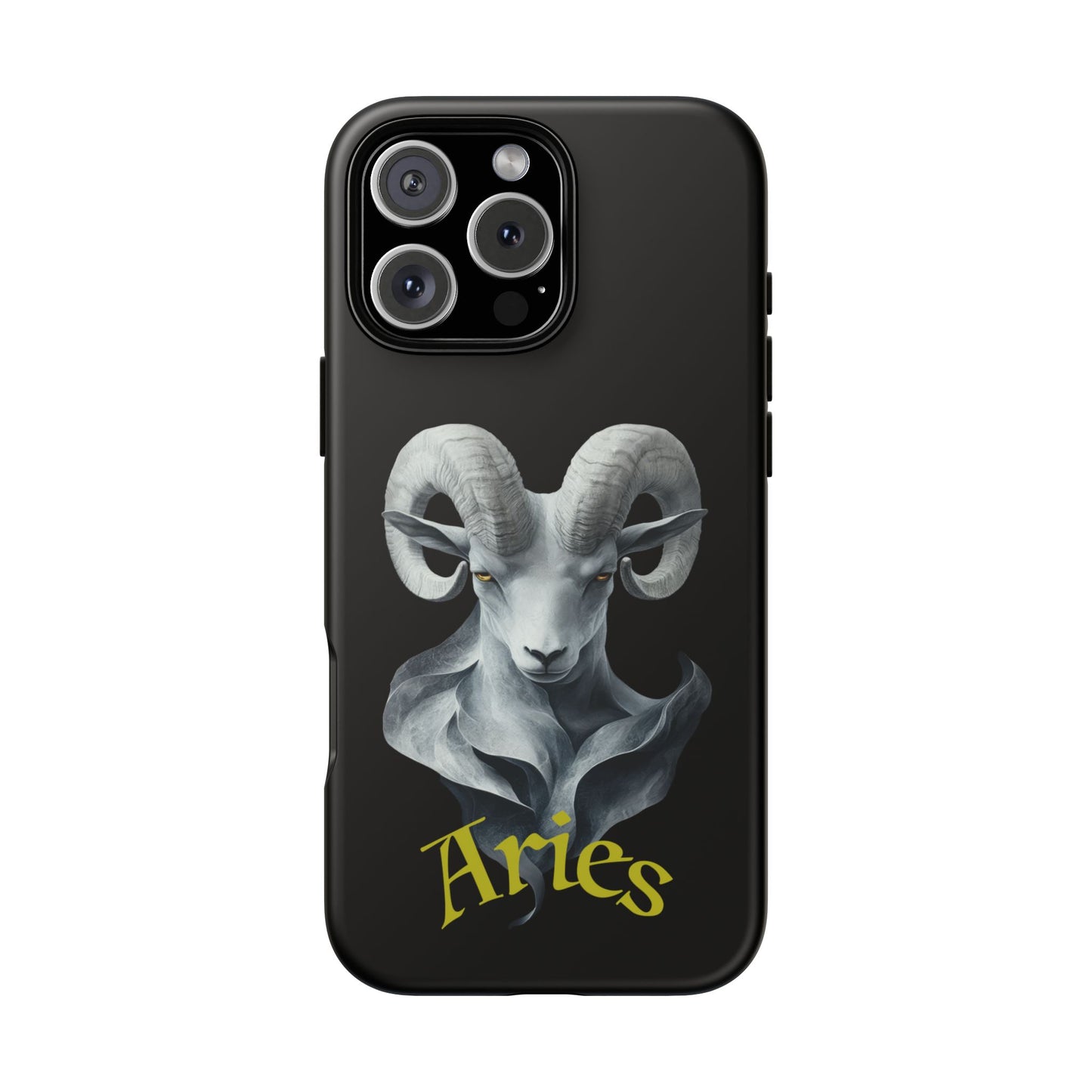 Aries Tough Phone Cases, Artistic Zodiac Phone Cases, premium-quality cases for iPhone, Samsung Galaxy, and Google Pixel devices