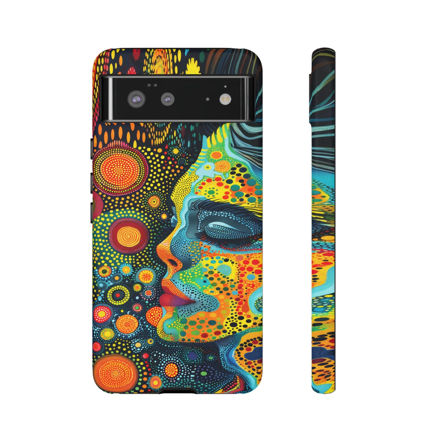 Phone Case, rainbow girl, Artistic design, Tough Case, Colorful whimsical rainbow fantasy design, iPhone 15, 14, 13, 12, 11, Samsung, Pixel