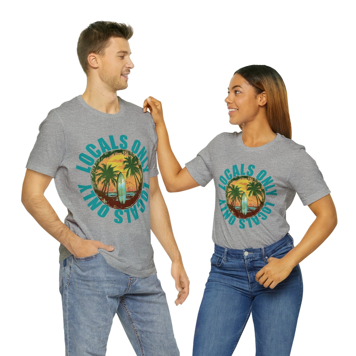 Locals Only stamp Unisex Jersey Short Sleeve Tee