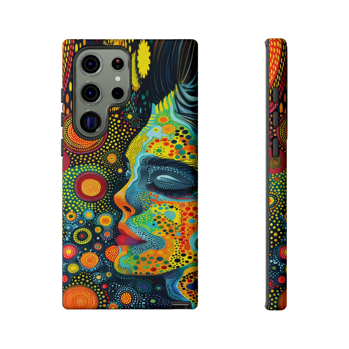 Phone Case, rainbow girl, Artistic design, Tough Case, Colorful whimsical rainbow fantasy design, iPhone 15, 14, 13, 12, 11, Samsung, Pixel