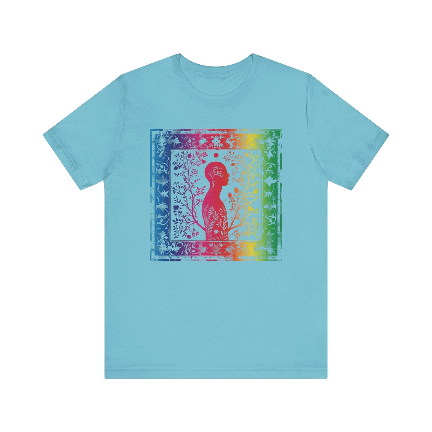 Rainbow silhouette Unisex Jersey Short Sleeve Tee