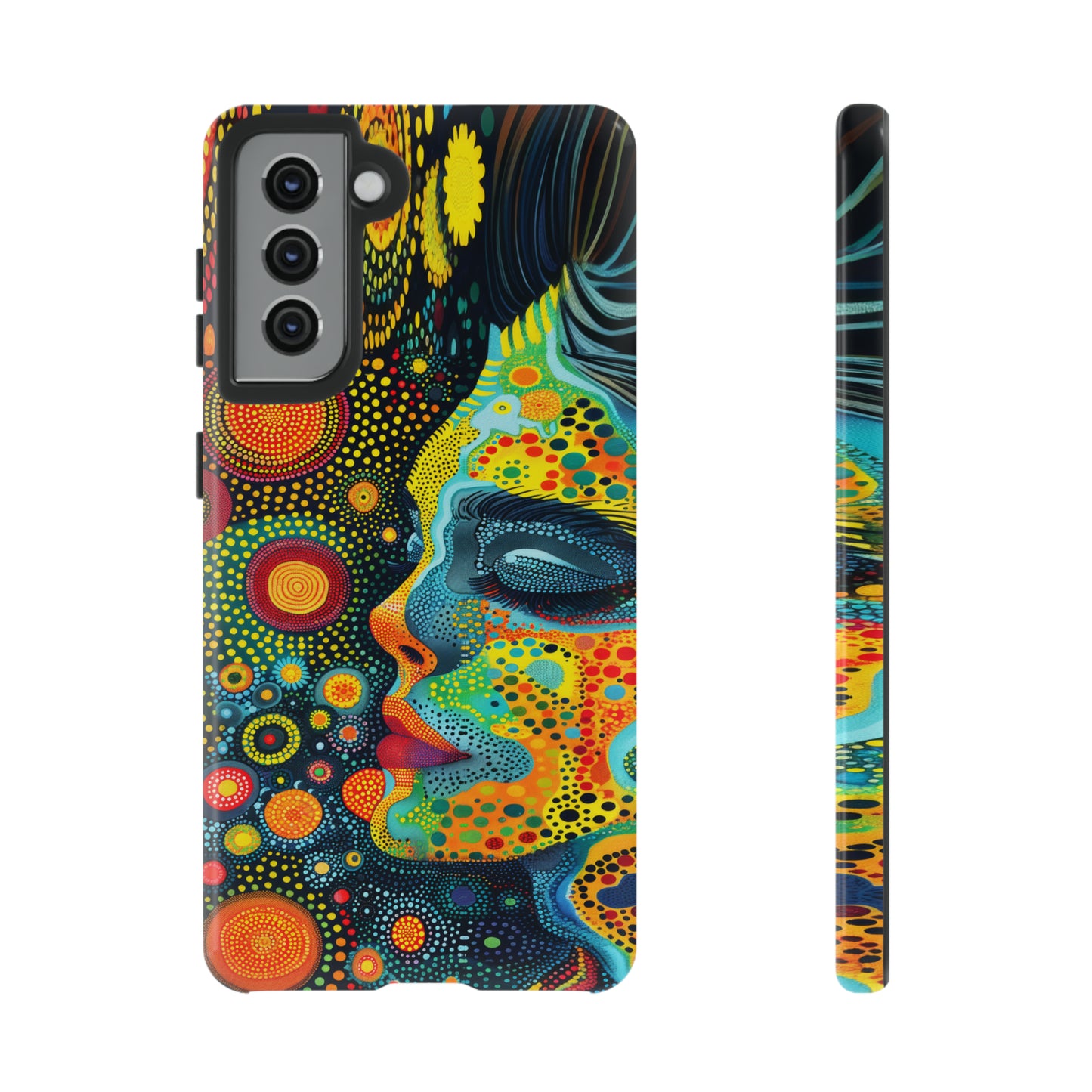 Phone Case, rainbow girl, Artistic design, Tough Case, Colorful whimsical rainbow fantasy design, iPhone 15, 14, 13, 12, 11, Samsung, Pixel