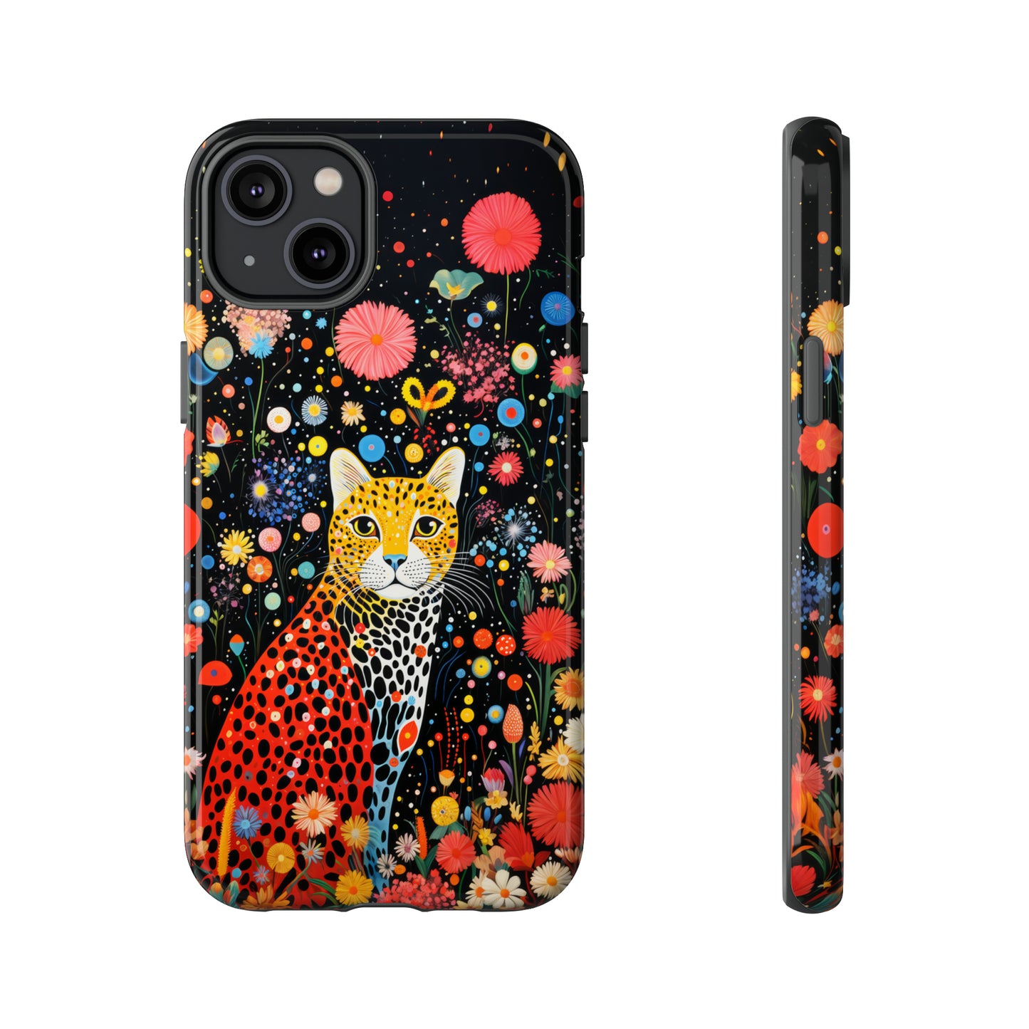 Cheetah in night flowers Tough Cases