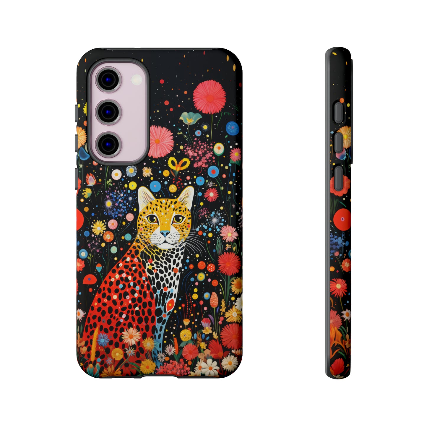Cheetah in night flowers Tough Cases