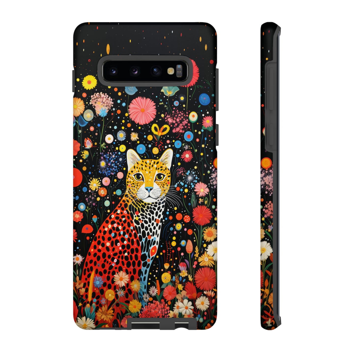 Cheetah in night flowers Tough Cases