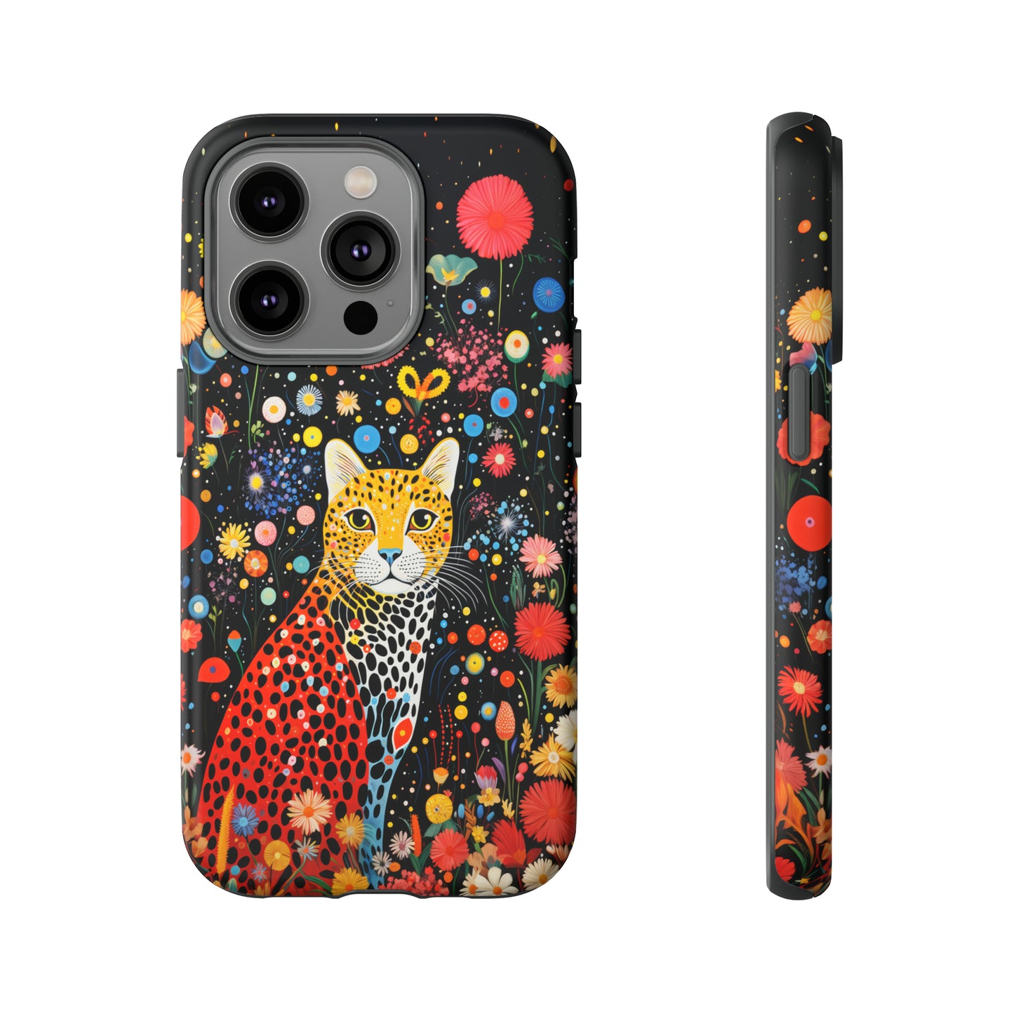 Cheetah in night flowers Tough Cases